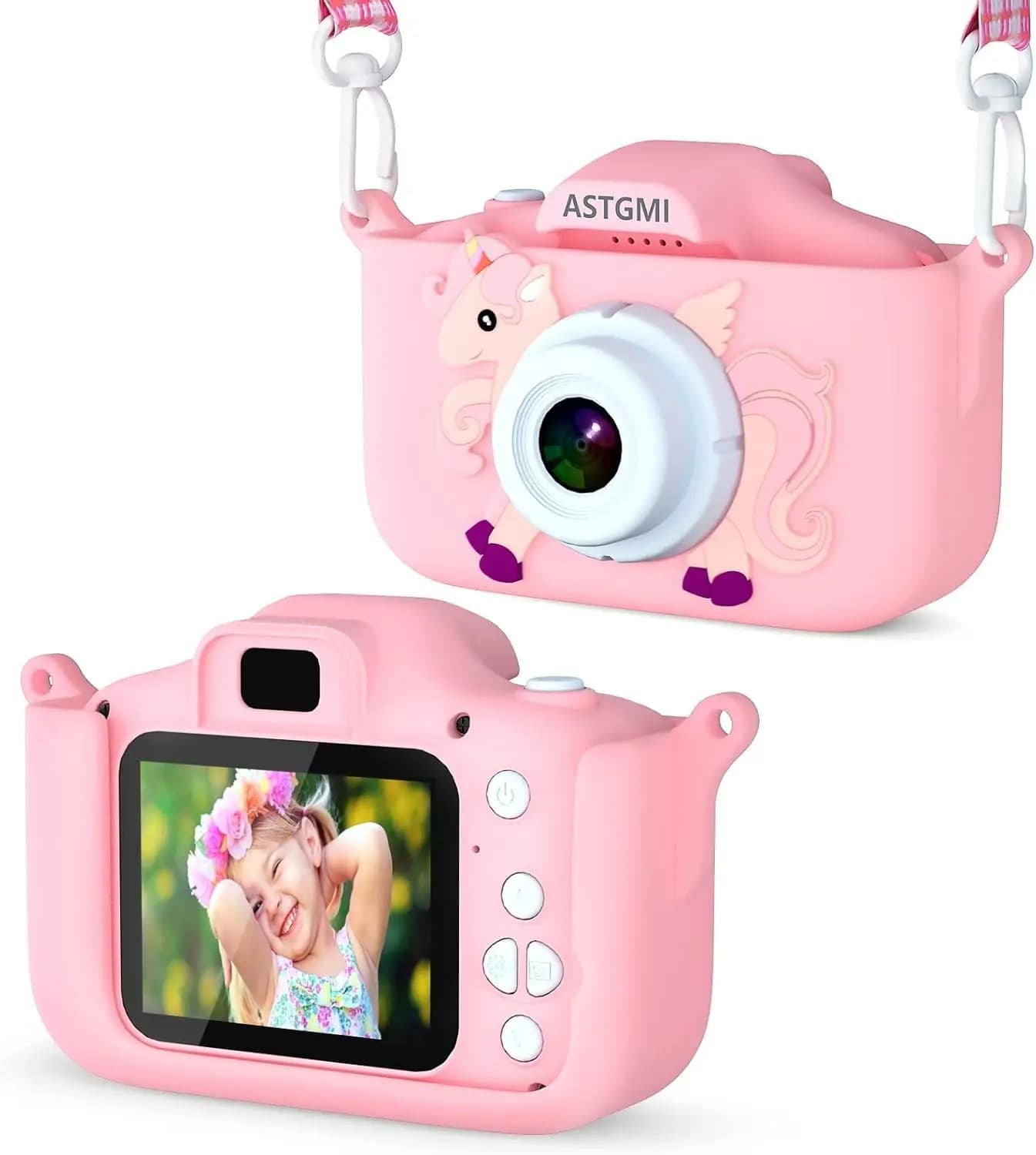 Cámara de Fotos Infantil, Cámara HD 1080P para Niños, Juguetes de Cámara de Fotos para Niños, Regalo de Cumpleaños para Niñas de 3, 4, 5, 7, 8,