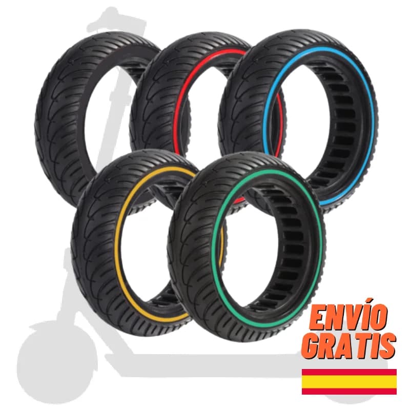 ✅Ruedas Macizas Xiaomi Ultraligera Patinete Eléctrico M365 Anti Pinchazo Rígidas Premium Para Pro 2 / 1S / Essential / Mi 3 / Cecotec Bongo Serie