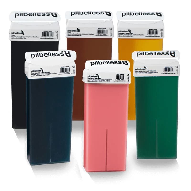 Cera Depilatoria Roll On Pack 6 Unidades | Cera Tibia Roll-On | Cera Depilatoria Profesional Dermatológicamente Testada