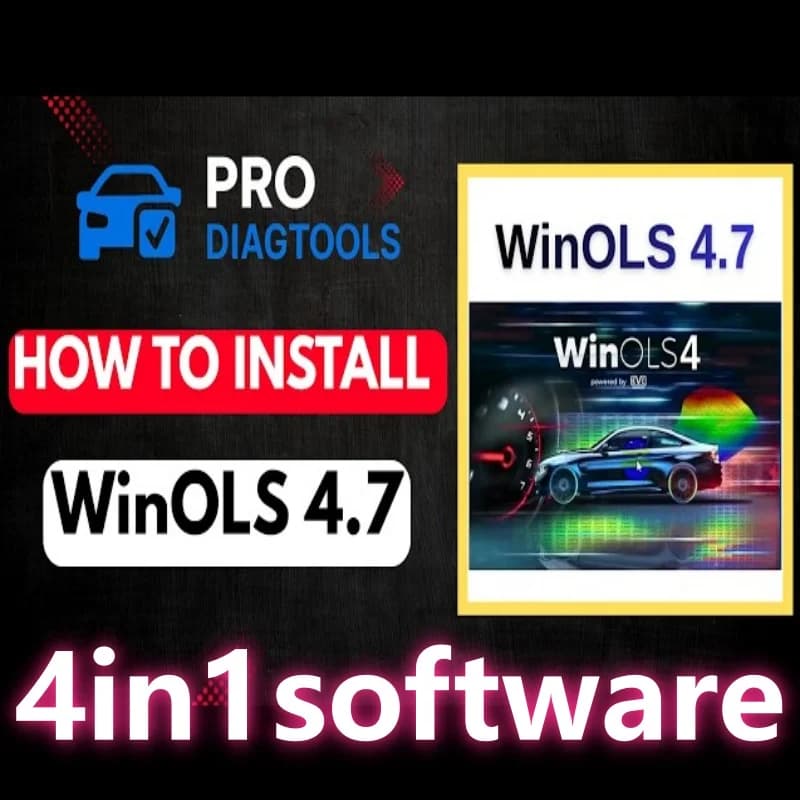 4 en 1 Winols 4.7 Completamente Activado +108GB Damos Windows 7 10 11 Sin Virtualización Multi-idioma +ECM TITANIUM 1.61 + Herramienta de Servicio