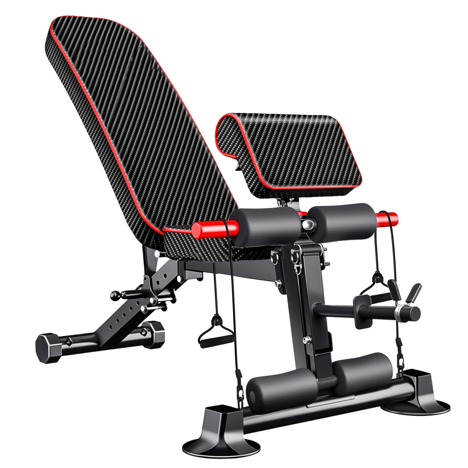 Banco plegable con mancuernas, respaldo ajustable para sentarse, abdominal, multifuncional, equipo de banco de Fitness para el hogar