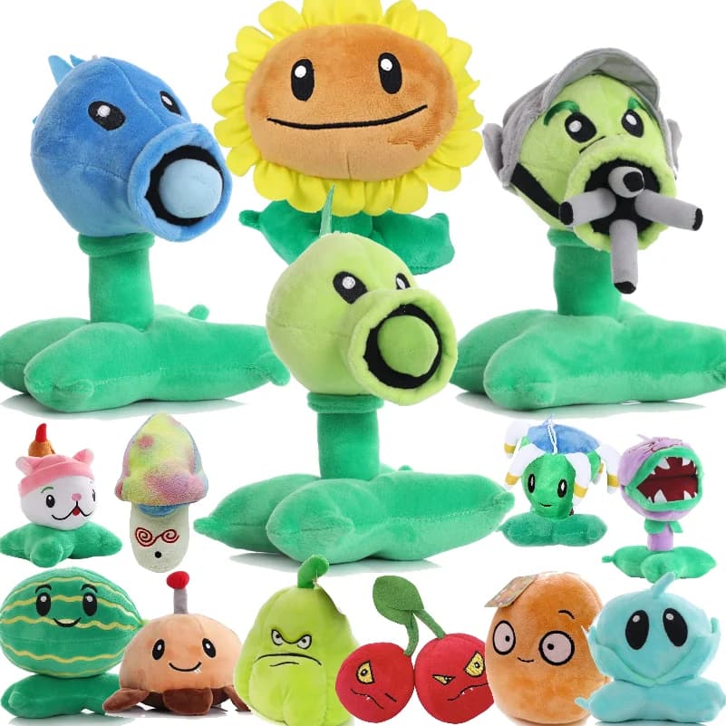 Plantas Vs Zombies, girasol relleno, PeaShooter, jalapeño, WallNut, patatas, minas, Chomper, regalos de cumpleaños y Navidad, juguetes para niños