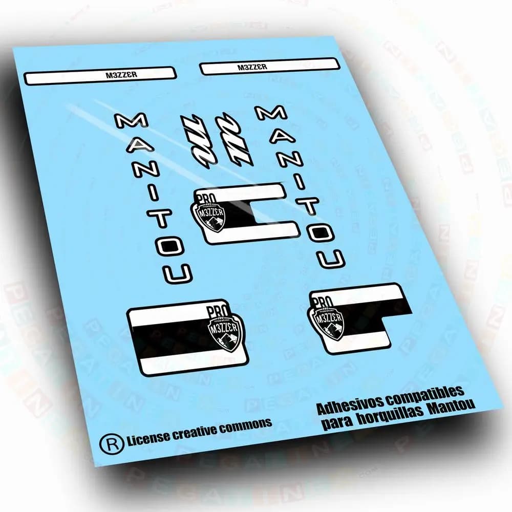 WP707  PEGATINAS COMPATIBLES CON HORQUILLA  MANITOU MEZZER PRO