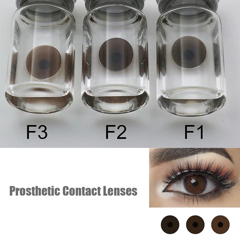 4 lentes de contacto protésicas Iris Therapeutic Blind Lens para personas con defectos oculares