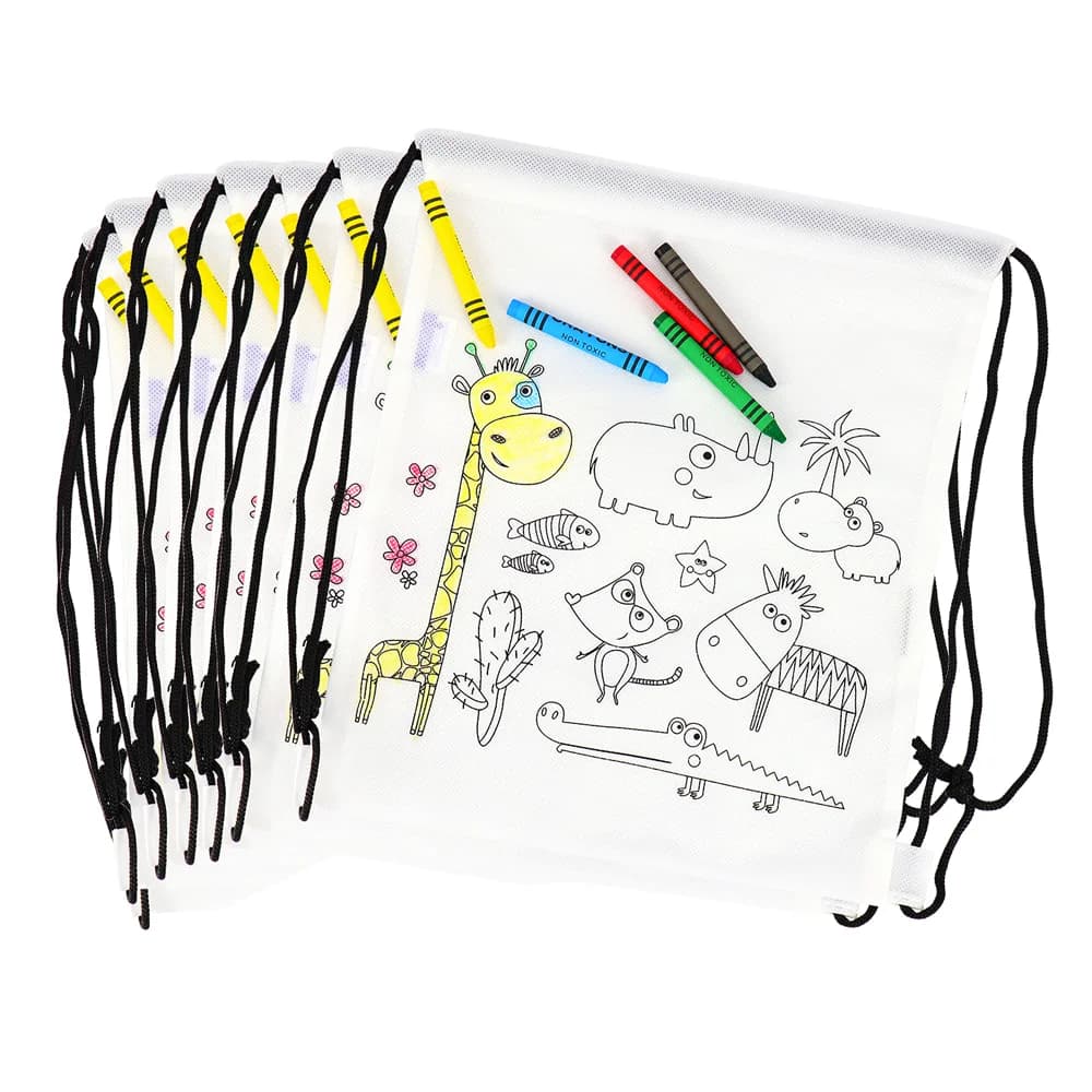 Lote 12 a 48 unidades Estuches de lápices y Mochilas para niños, Detalles cumpleaños infantil para invitados, Regalos para niños clase colegio,