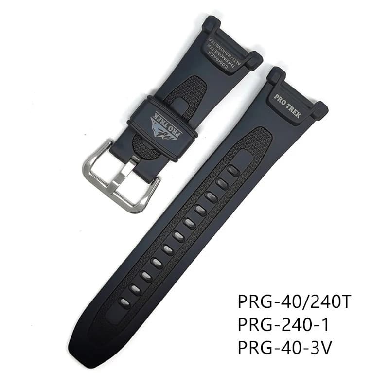 Correa deportiva de resina para PRG-40T PRG-240T PRG-240-1 PRG-40-3v, pulsera de repuesto de goma impermeable para hombre, correa de reloj