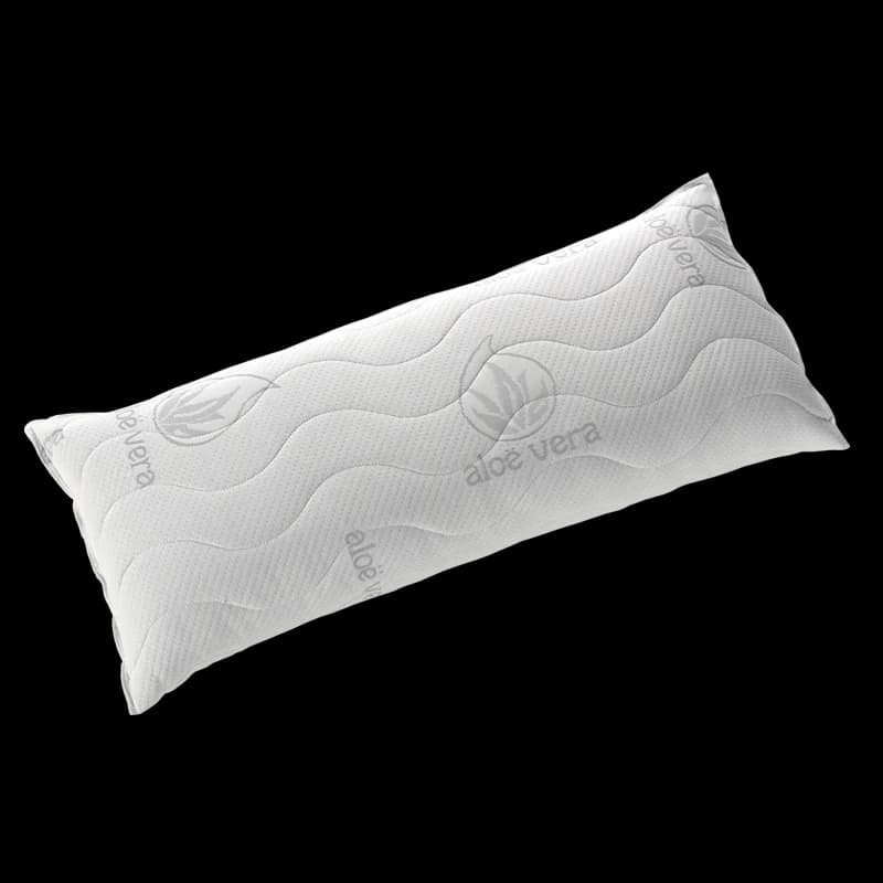 Todocama - Almohada viscoelástica de copos núcleo tejido Strech aloe vera Firmeza Media-Alta