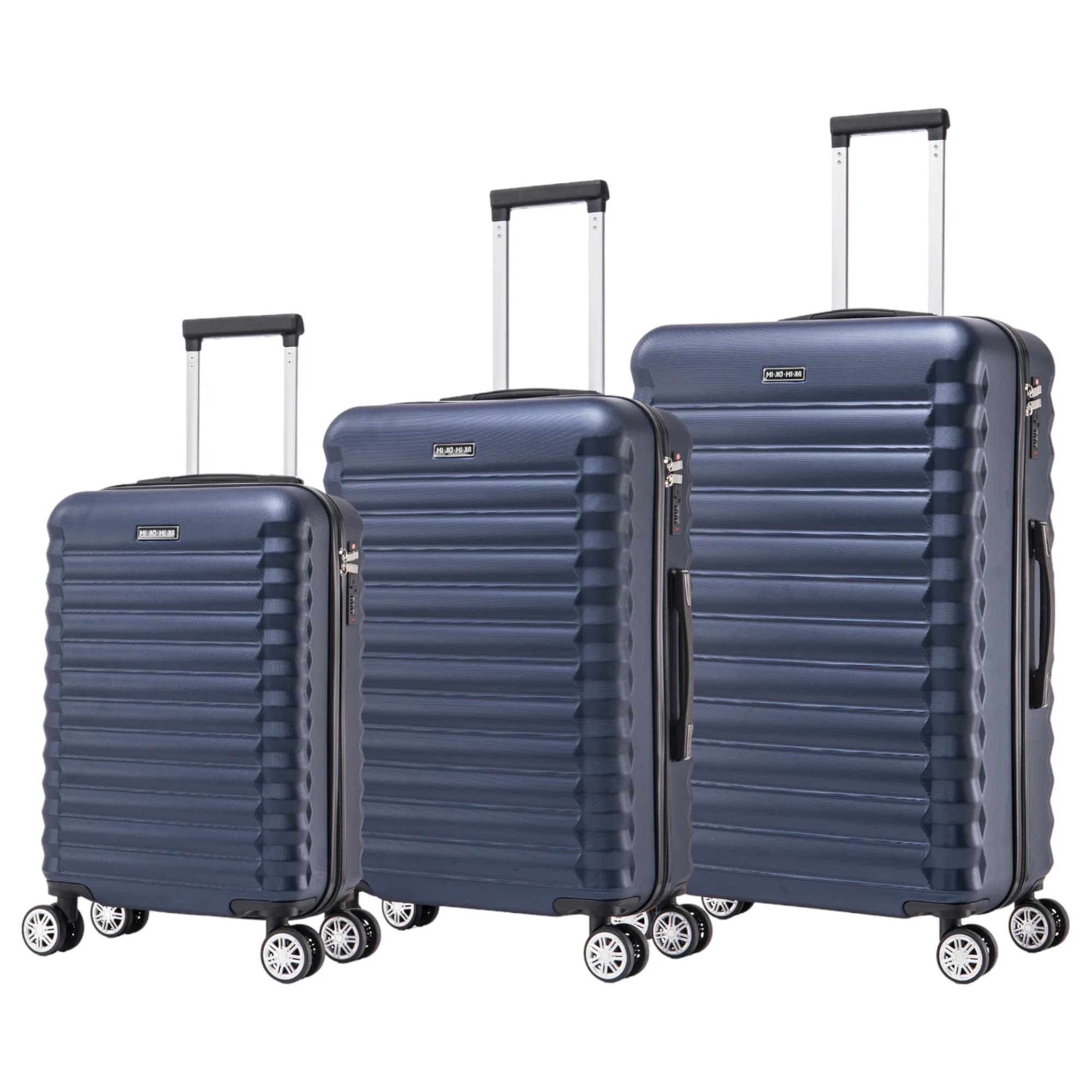 Conjunto de Maletas de Viaje Elegantes: Carcasa Ligera de ABS, Cerradura Numérica, 4 Ruedas Giratorias 360°, Asa Telescópica de Aluminio  Juego de