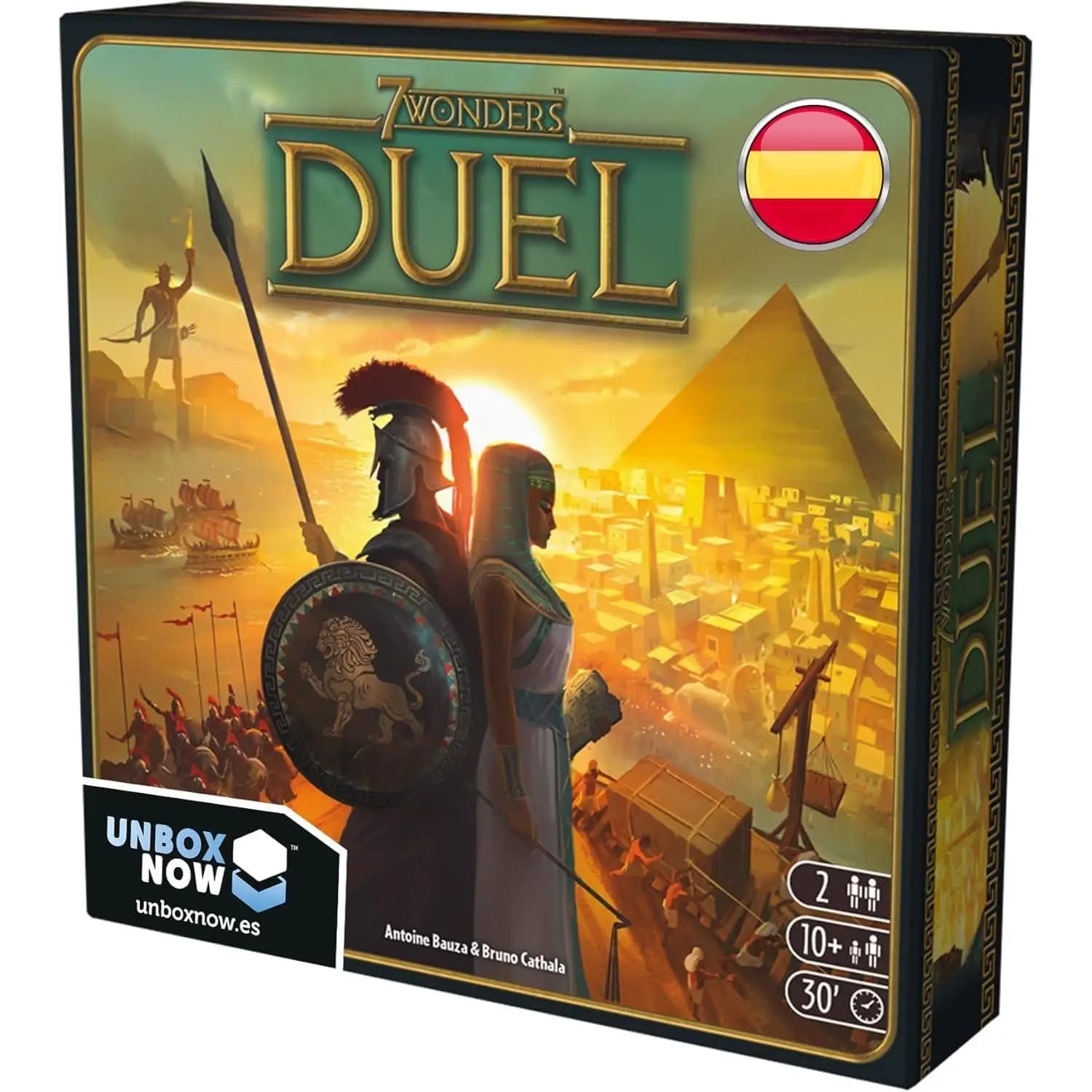 Asmodee -7 Wonders Duel Juego de Mesa - Juego de Civilizaciones - 2 Jugadores - Español