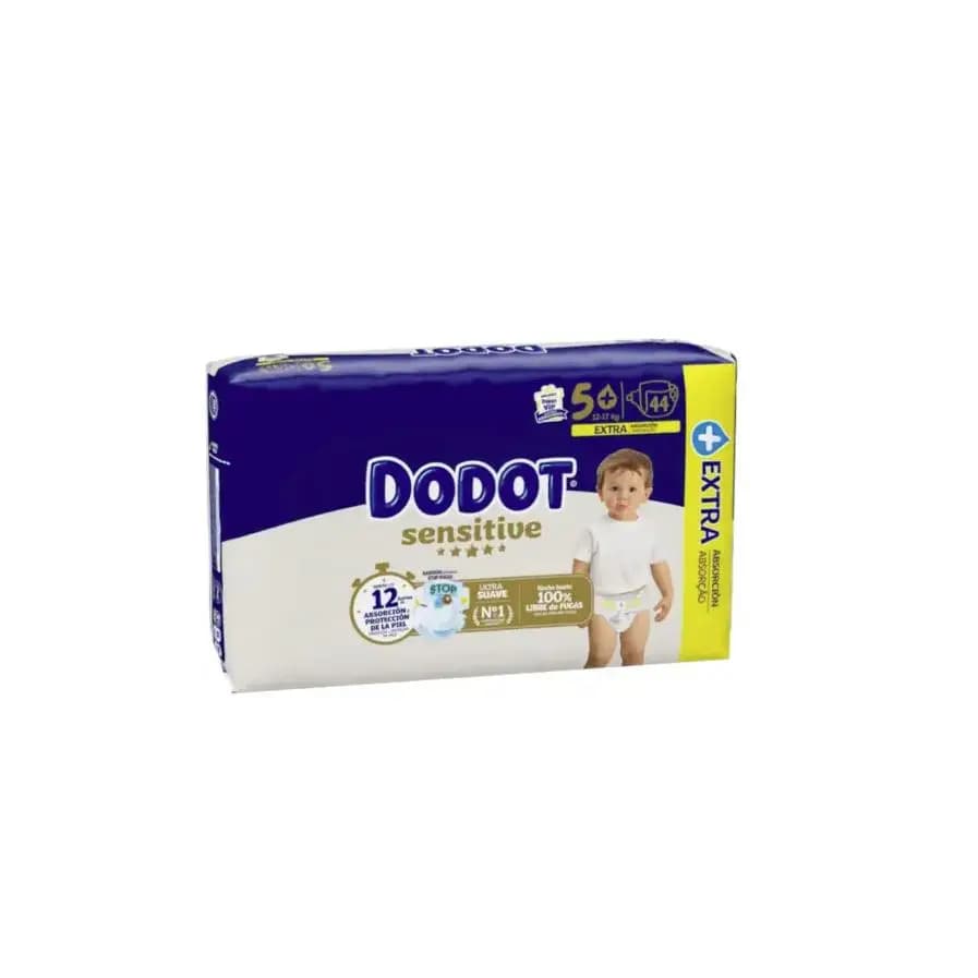 Pañales Dodot Sensitive T5+ (12-17 kg)  2 pack*44 ud. total 88ud