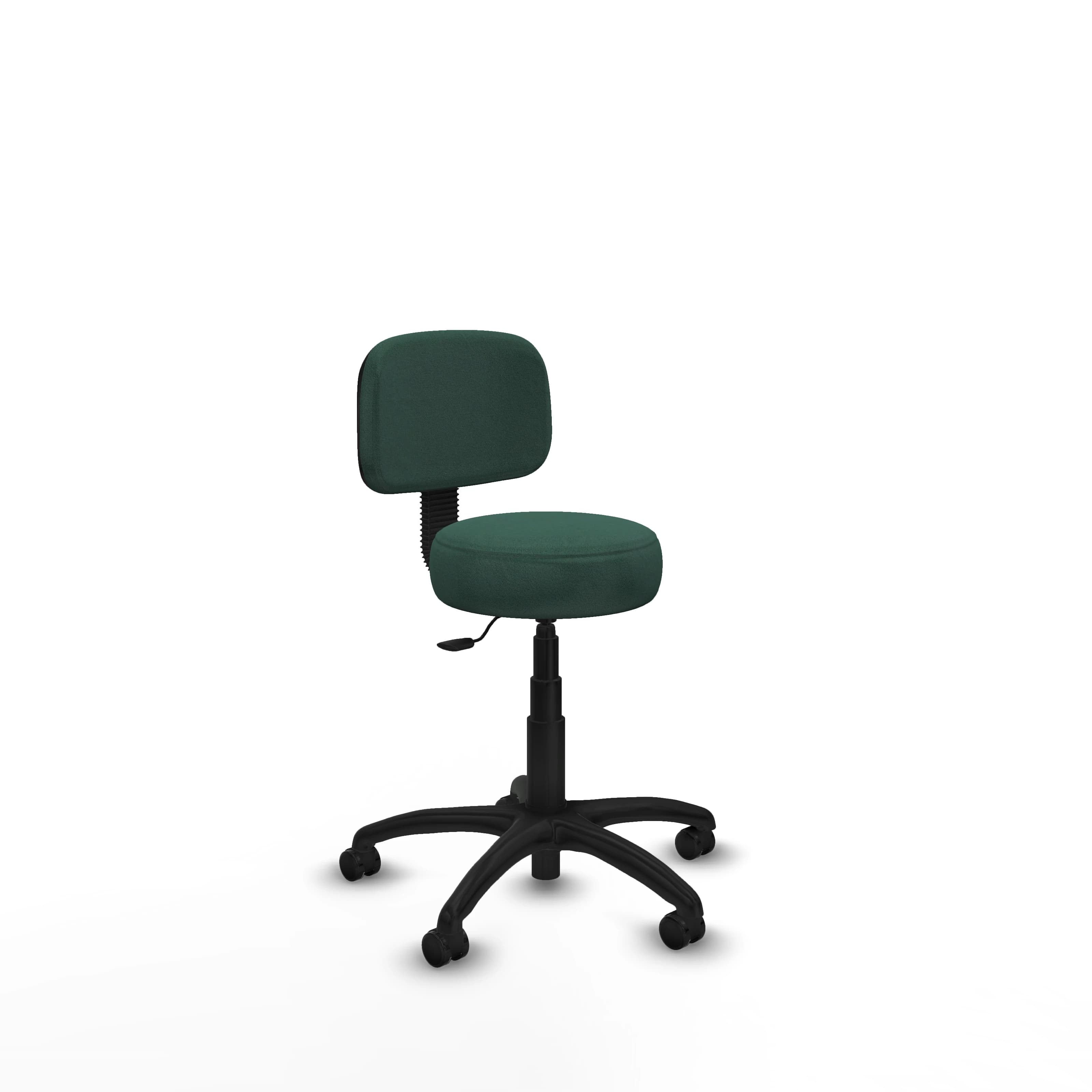 Silla Llanos giratorio bali verde botella base poliamida 600 ruedas engomadas 50