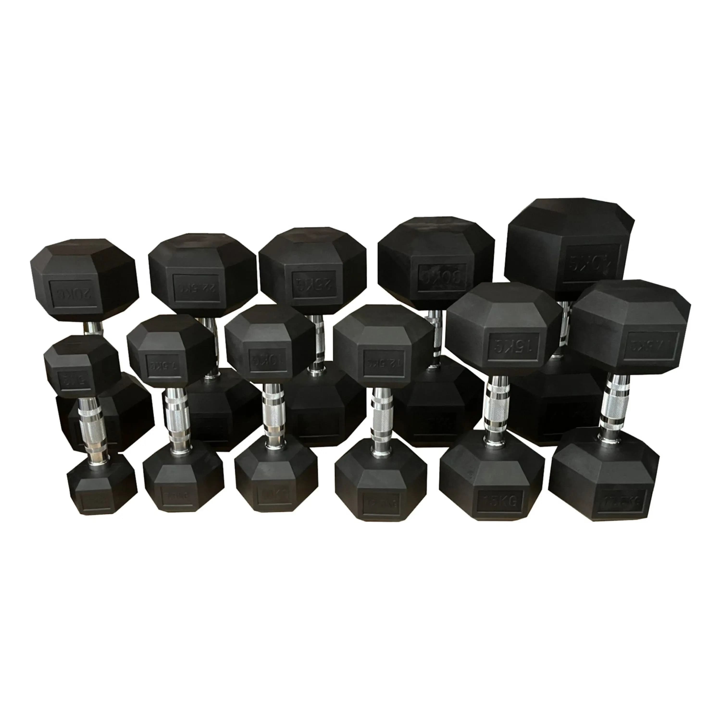 Mancuernas Hexagonales para Crossfit y Musculación | 1 UNIDAD |  Entrenamiento Multifuncional FIURI.