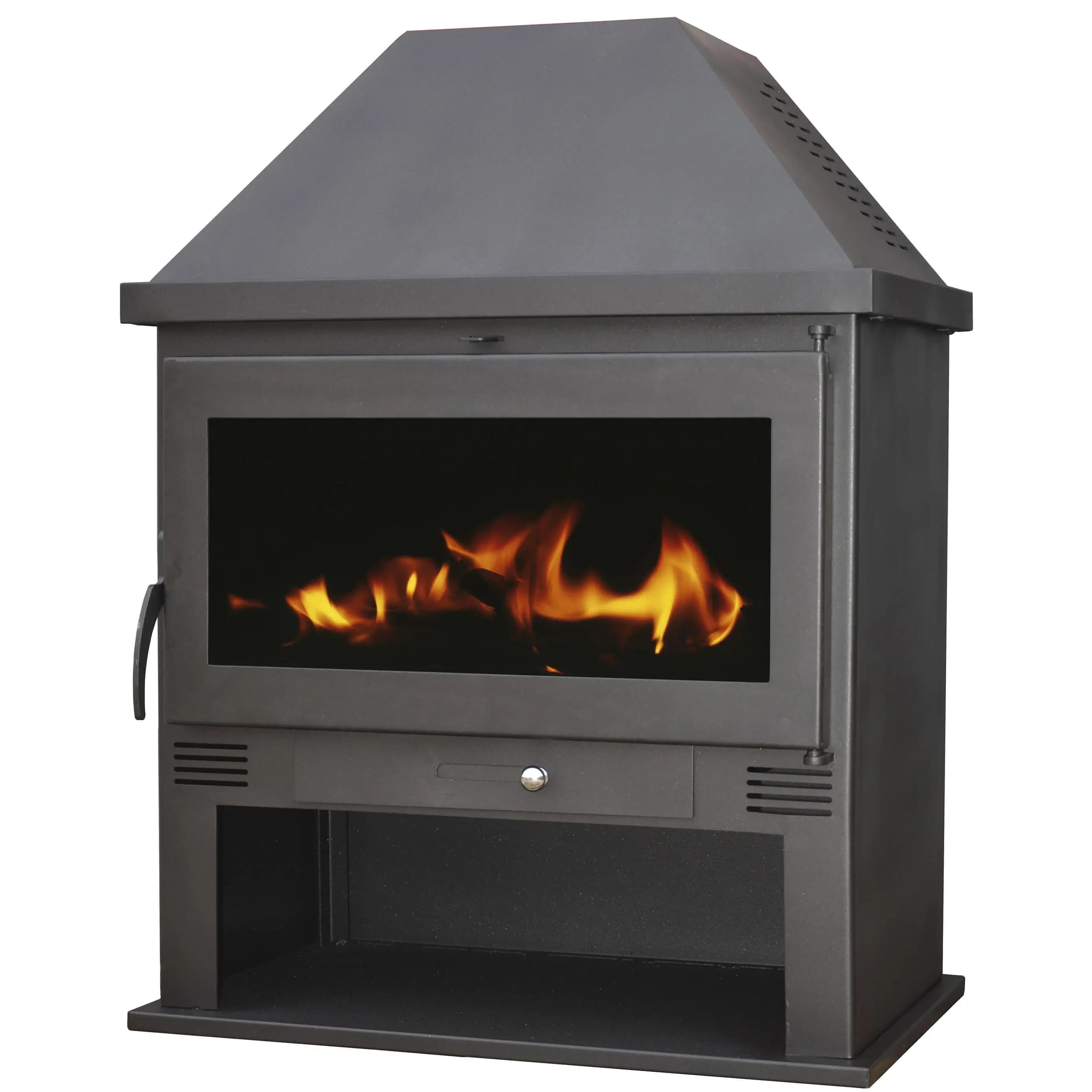 Estufa de leña FRIGGA 12.5kW Muspel es una solución de calefacción potente y eficiente, diseñada para ofrecer un alto rendimiento térmico junto a