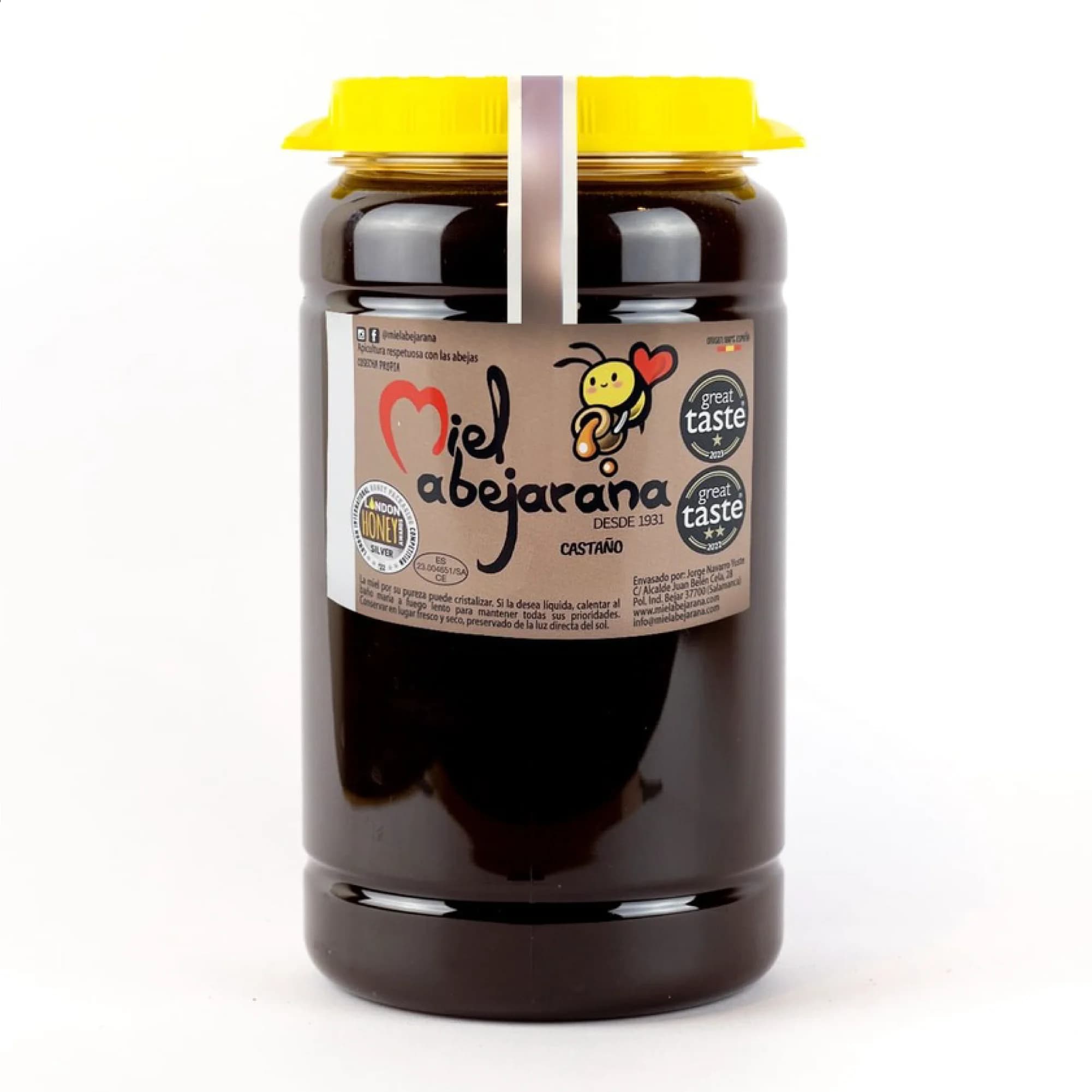 Miel Abejarana - Miel de Castaño 2 KG - Artesana. GREAT TASTE 2022, 2023