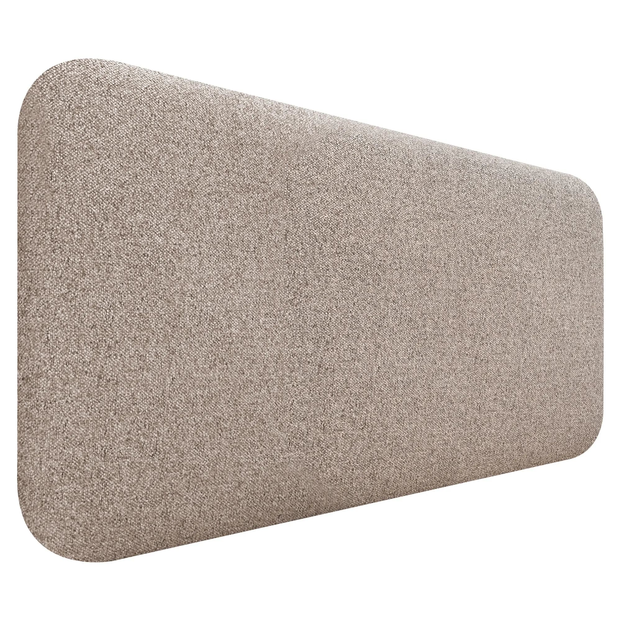 DHOME Cabecero Tapizado Liso Redondeado Tela para Pared Acústica Cabeceros Absorbentes Cabezal Cama