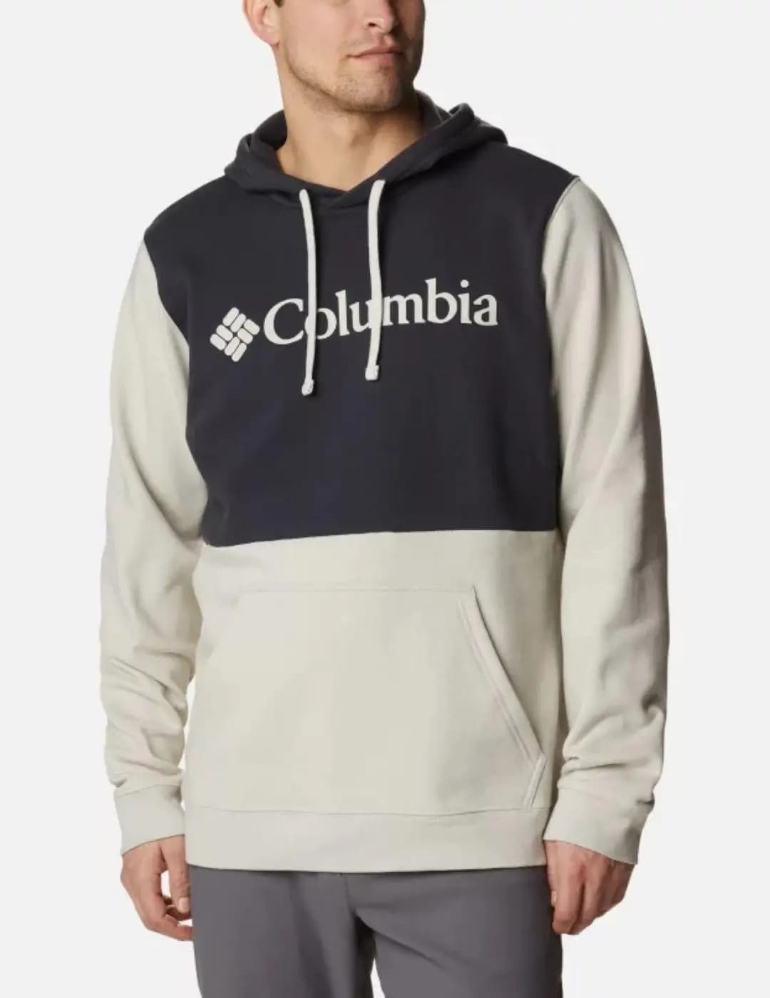 Sudadera Columbia Trek Colorb Negra y Beige Hombre
