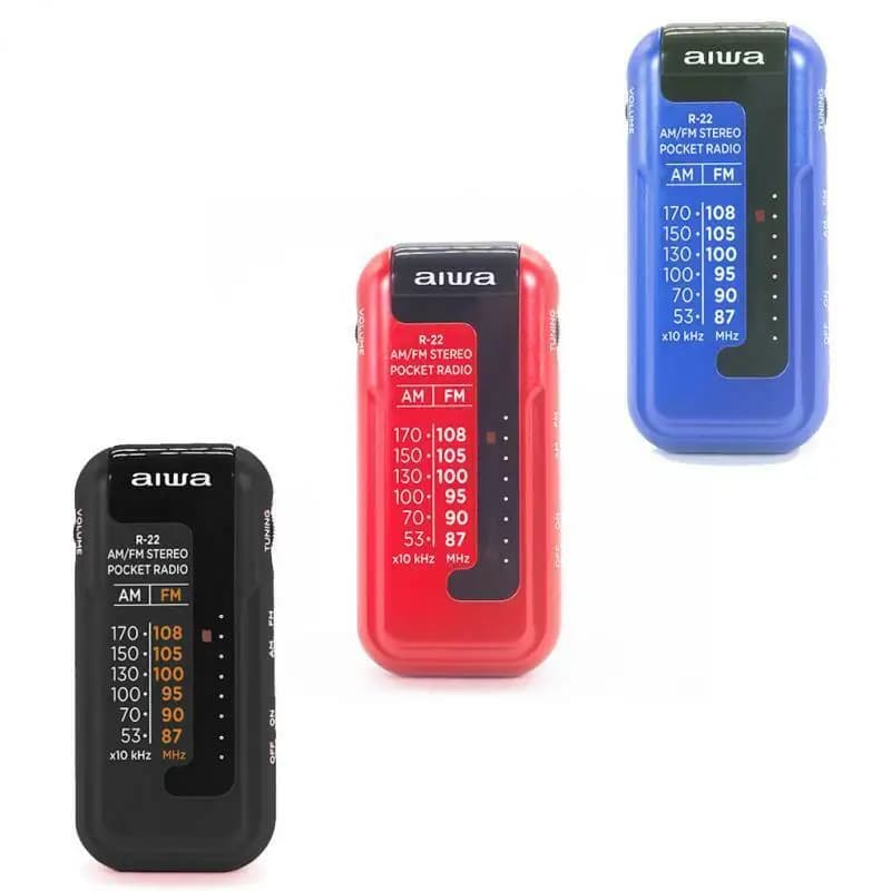 Aiwa R22 Mini Radio Bolsillo AM/ FM Estéreo.
