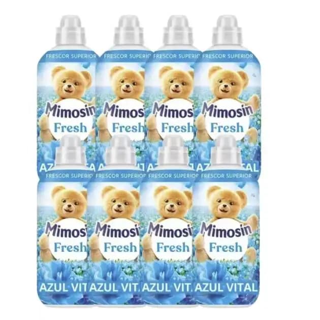 PACK de 8 - Mimosín suavizante concentrado extra fragancia Azul Vital fresh 8 botellas de 56 dosis- Mimosín suavizante concentrado hipoalergénico