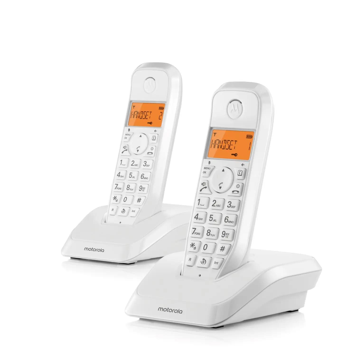 Motorola Voice S1201 - Teléfono Fijo Inalámbrico Digital con Bloqueo de Llamadas y Función No molestar, Altavoz Manos Libres, Agenda Telefónica
