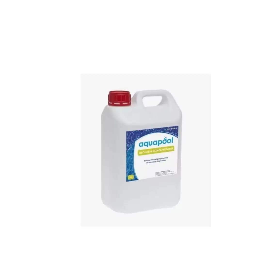 AQUAPOOL  INDUSTRIAL Algicida Concentrado 5Lt - Eliminación de Algas en Piscinas dpool
