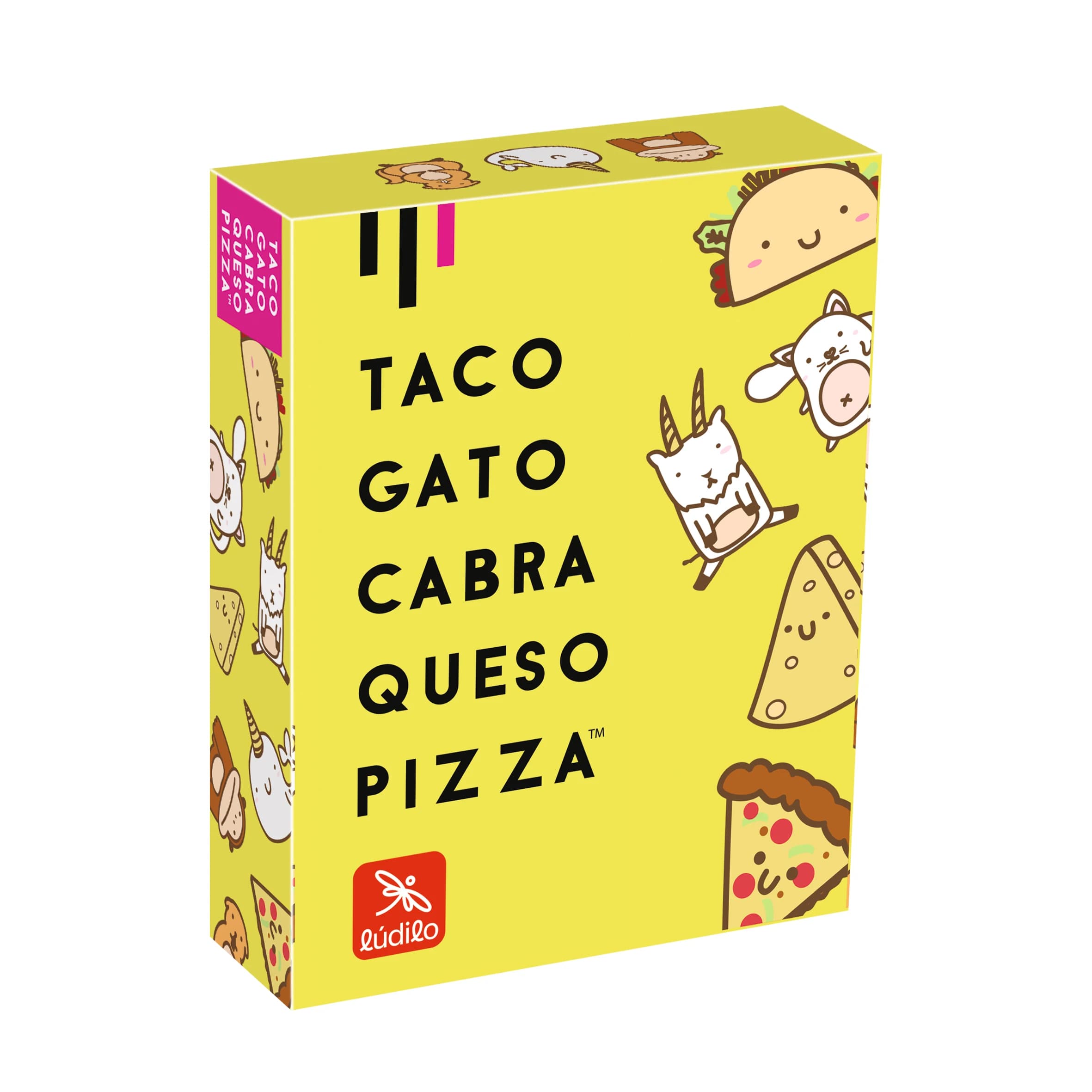Ludilo - Taco Gato Cabra Queso Pizza | Juegos De Mesa | Juegos De Mesa Niños 8 Años O Más | Juego De Cartas con 60 Cartas | Regalo Niño 8 Años O