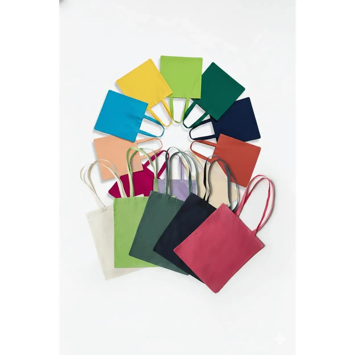 MARNAULA -Bolsas Tote Reutilizables SOL'S Ibiza – Pack de 12 Unidades en Algodón 100%, Diseño Ecológico y Duradero para Promociones, Regalos y
