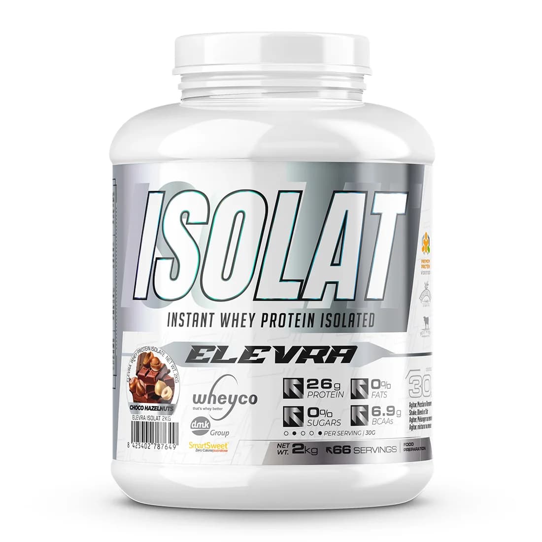 ELEVRA - Pro Isolate Protein 2Kg / Nuestra fórmula de aislado de proteína de suero de primera calidad WHEYCO® es proteína pura de alto valor