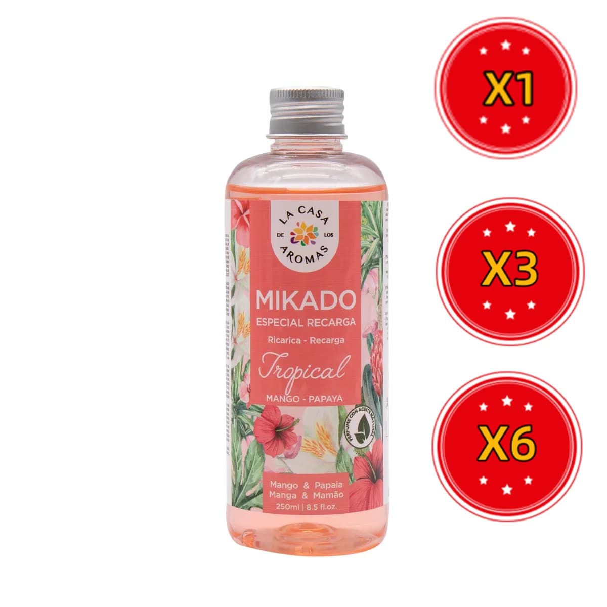 Plushome Ambientador Mikado Repo Aromatizante en Varillas - Variedad de Esencias - Canela, Azahar, Canela Naranja, Frutos Rojos - 250ml, 500ml y 1L