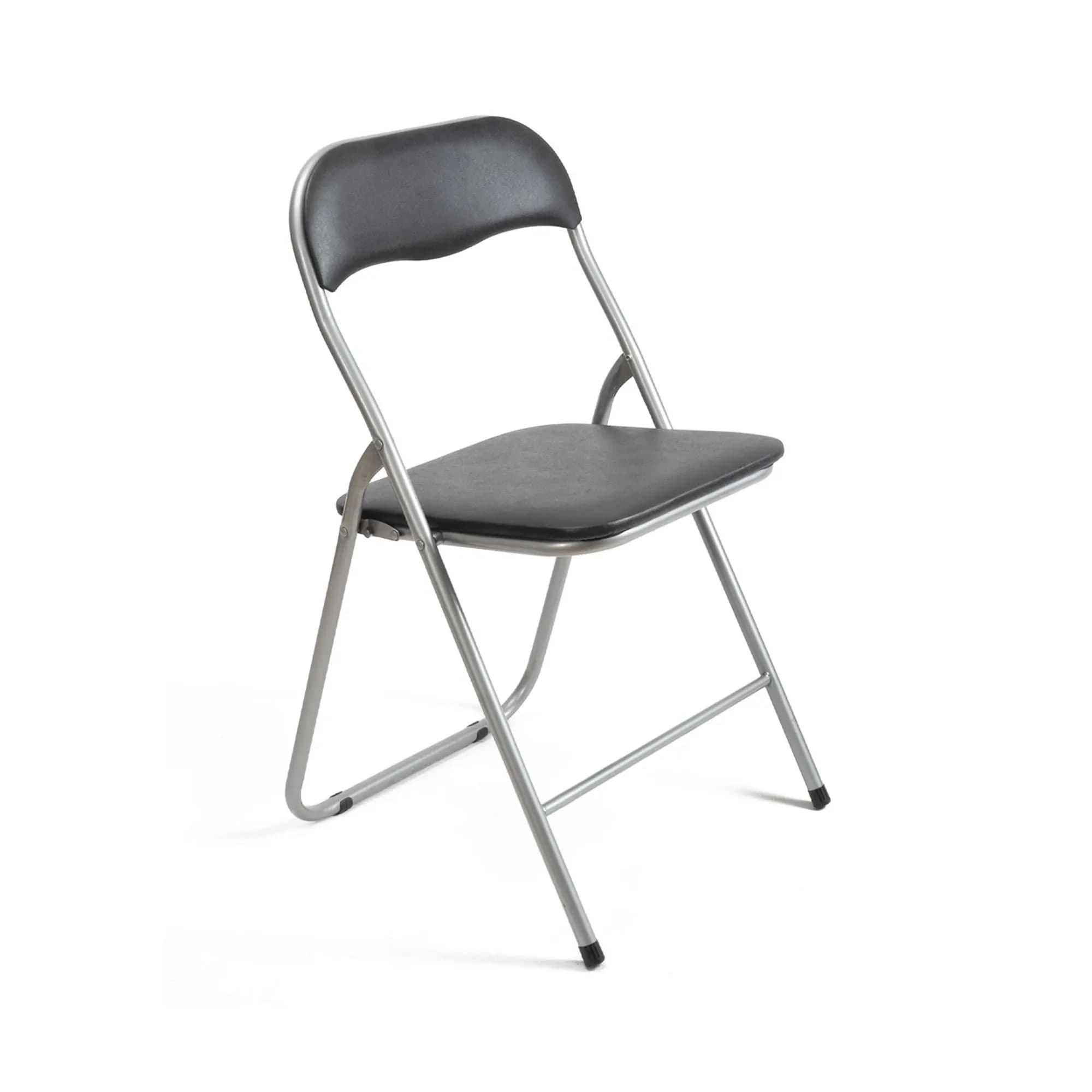 The Secret Home - Silla Plegable Acolchada - Asiento Auxiliar - Ideal para Cocina, Comedor, Salón, Dormitorio - 44x46x79 Cm - Cómoda y Resistente