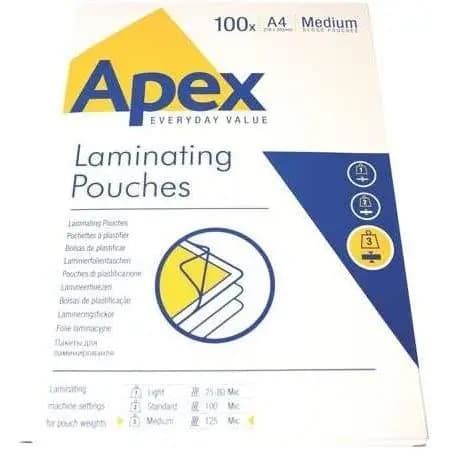Fellowes pack de 100 fundas para plastificar brillo a4 - 125 micras - resistente al agua - transparente