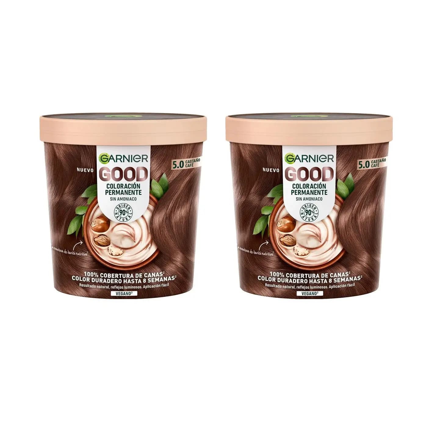 GARNIER Duplo de GOOD Coloración Permanente Sin Amoniaco, 90% Origen Natural