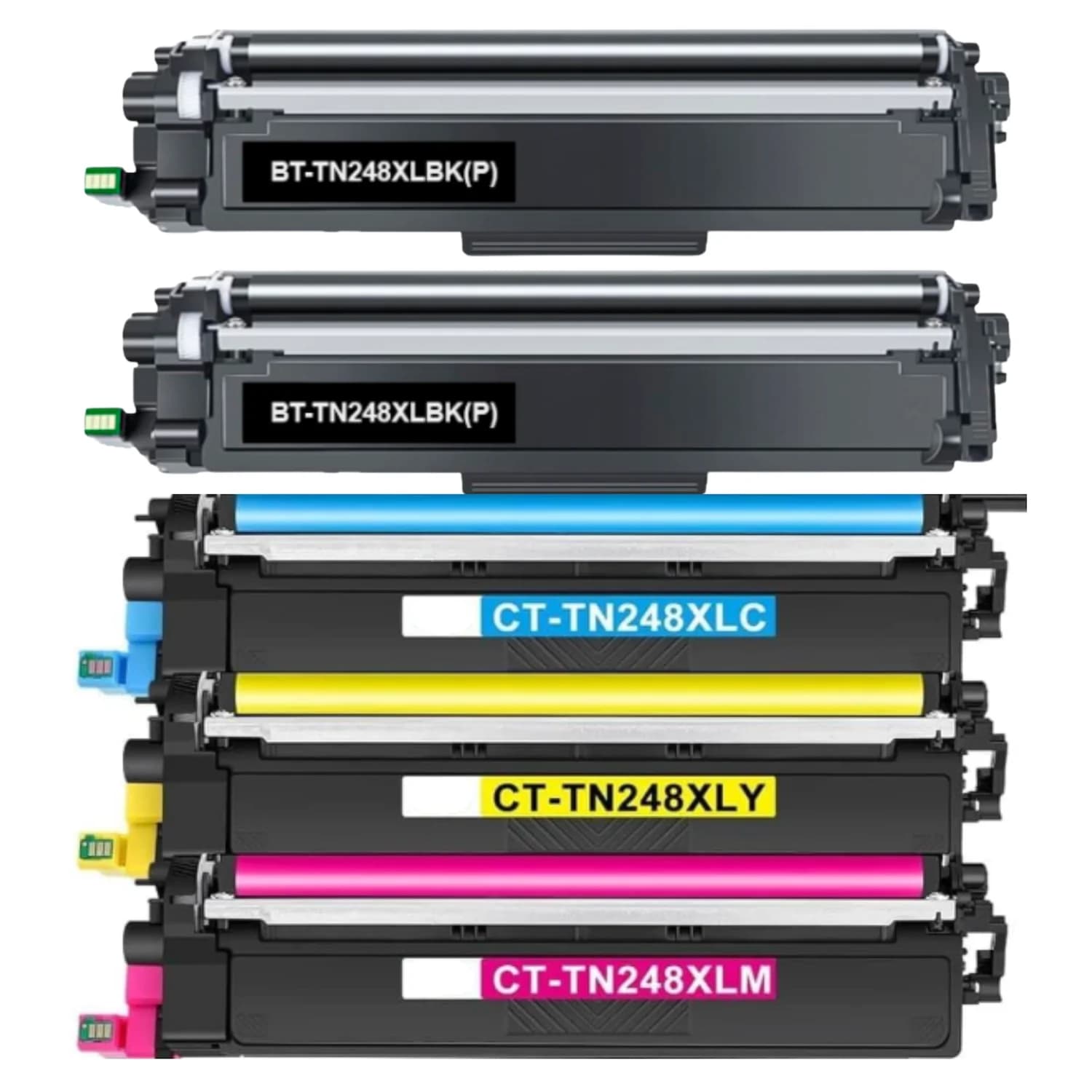 TN248XL TN248 MFC-L3760CDW Toner 5-Pack Compatible con Brother MFC-L3740CDW TN-248 TN-248XL DCP-L3560CDW DCP-L3520CDW DCP-L3520CDWE MFC-L3740CDWE