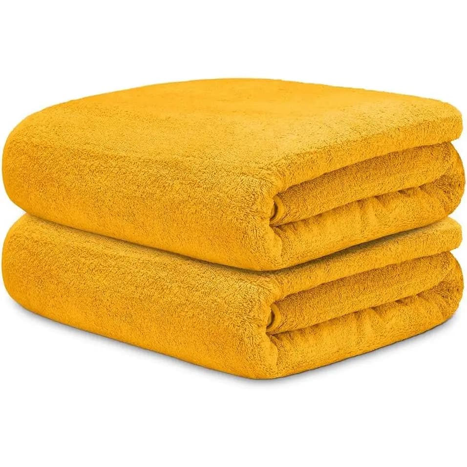 Toallas Baño Grandes 100x150cm 100% Algodón 450g/m² – Juego de 2 Tollas de Baño Grandes - Juego de 4 de Baño Grandes - Toallas Premium y