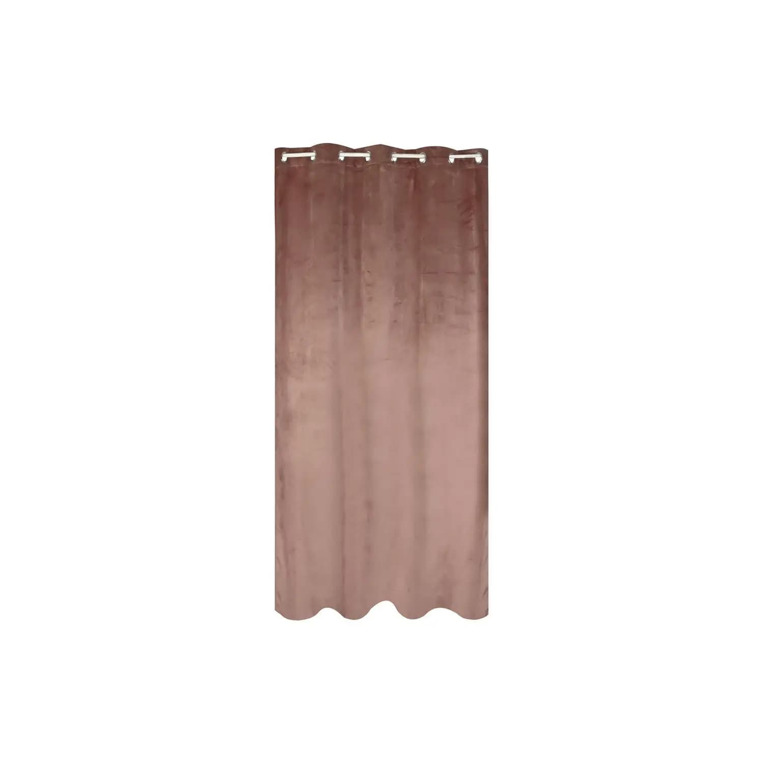 Cortina Terciopelo 140X260X260 8 Anillas Rosa Palo El mejor complemento para tu hogar  -Fijalo-