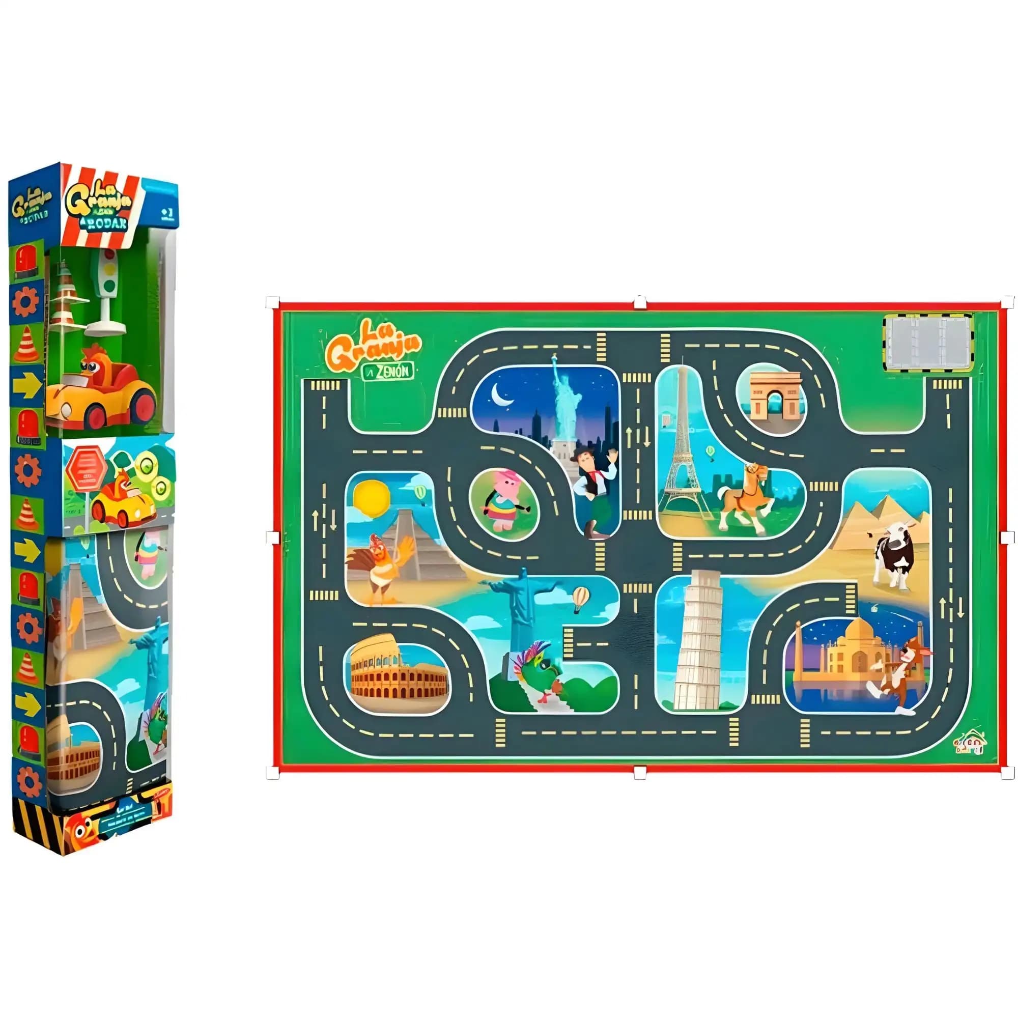 Bandai Bandai Set Vehiculo y Alfombra La Granja de Zenón -  A Rodar (AR84920)