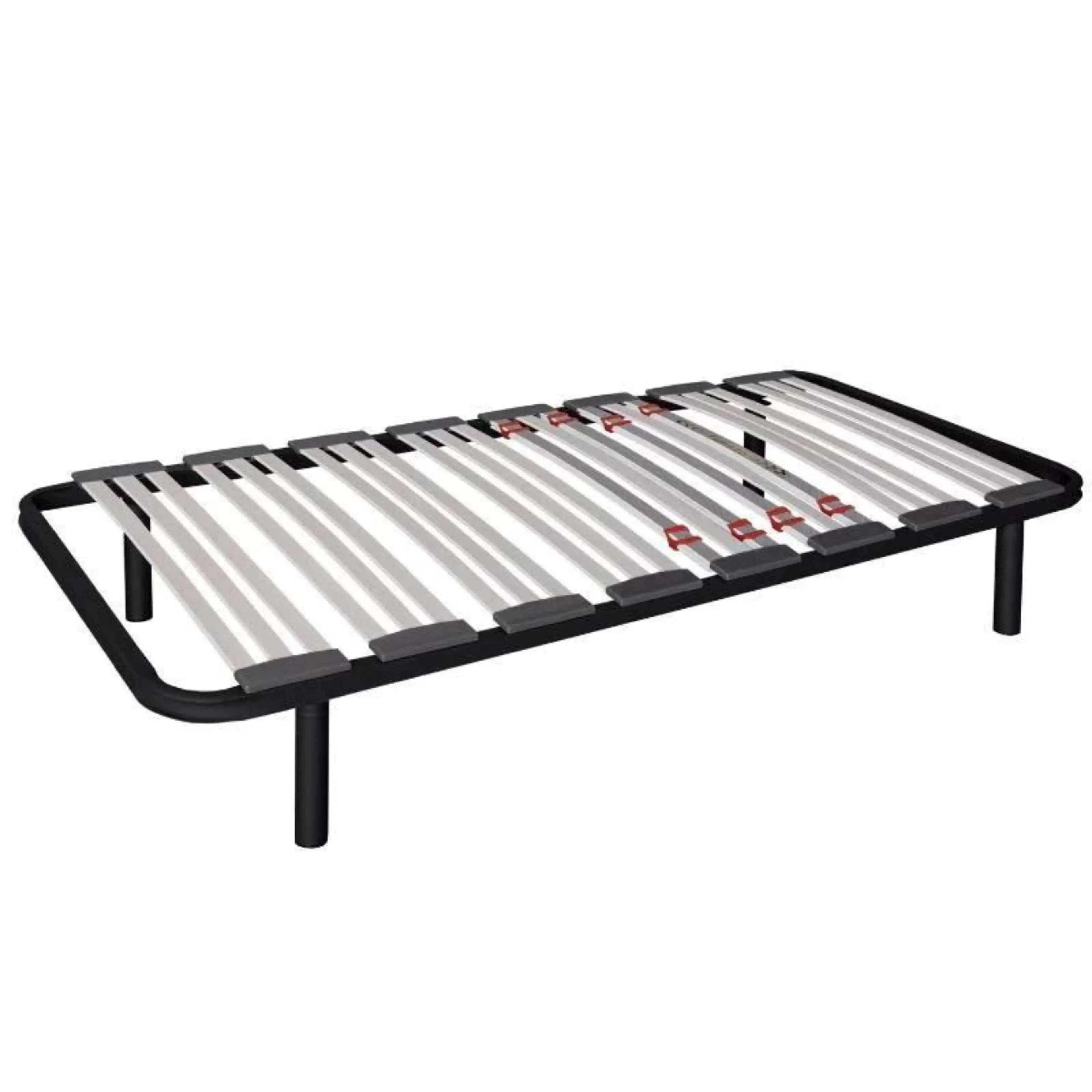 Miroytengo Somier multiláminas con Reguladores Lumbares, Firmeza Adaptable, Tubo 40x30 mm y Laminas de Haya Natural Con o Sin Patas, en Varias