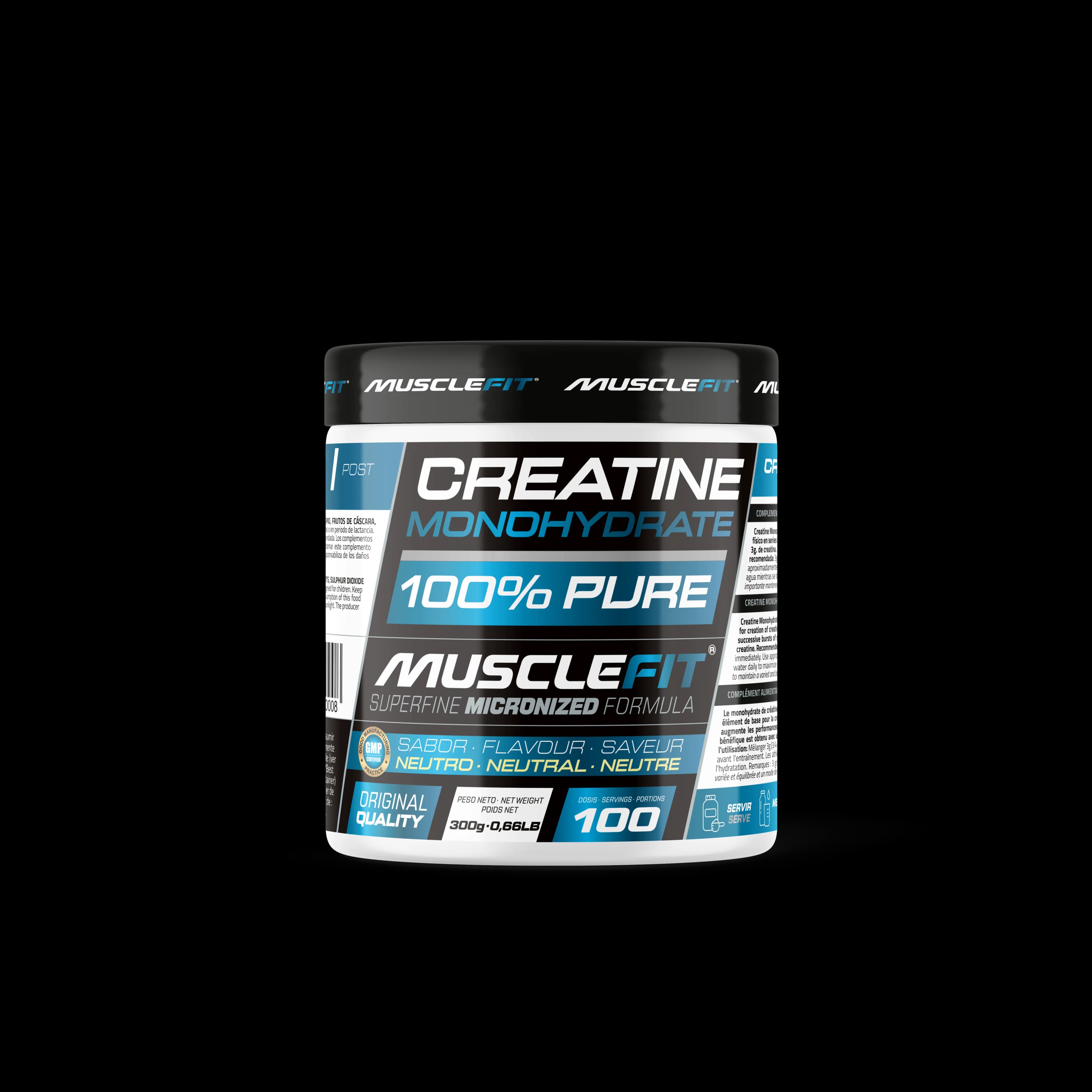 Creatina Monohidrato Micronizada 300g - MuscleFit │MUSCLECULT│