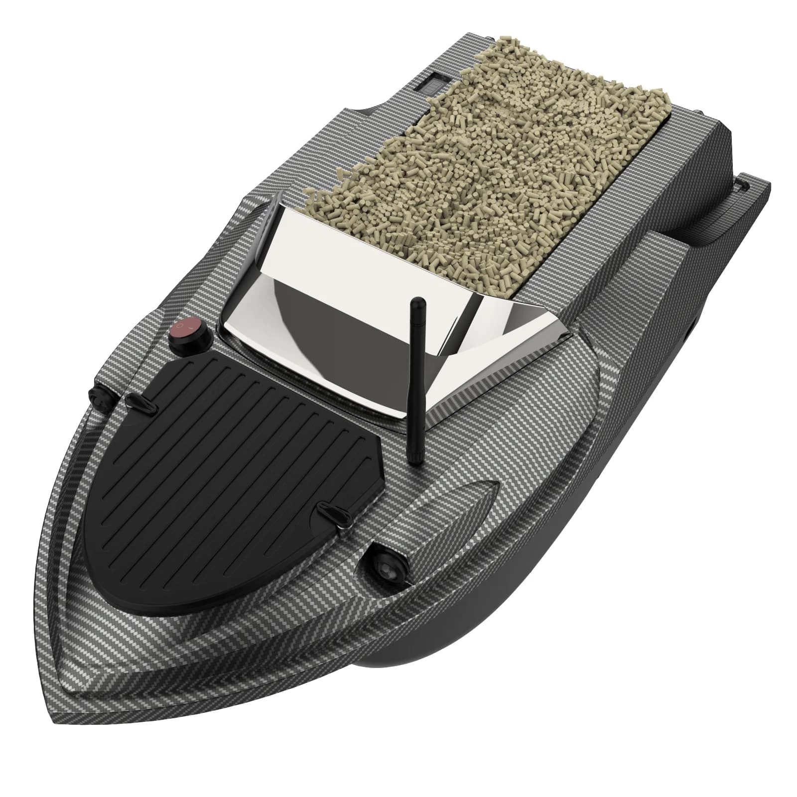 Flying V080, barco de cebo con GPS y sonar, 12 V, alcance 800 m, batería 20000 mAh, carga 3 kg, luces de giro, corrección automática de guiñada,