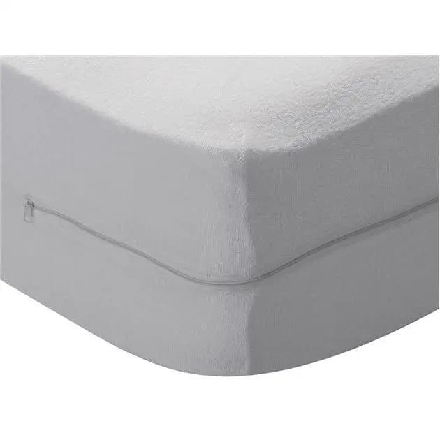 Almeritex 2000 Funda de colchón rizo, Elástica, Transpirable, Tratamiento antialérgico con Cremallera. Ideal para Todas Las Alturas.