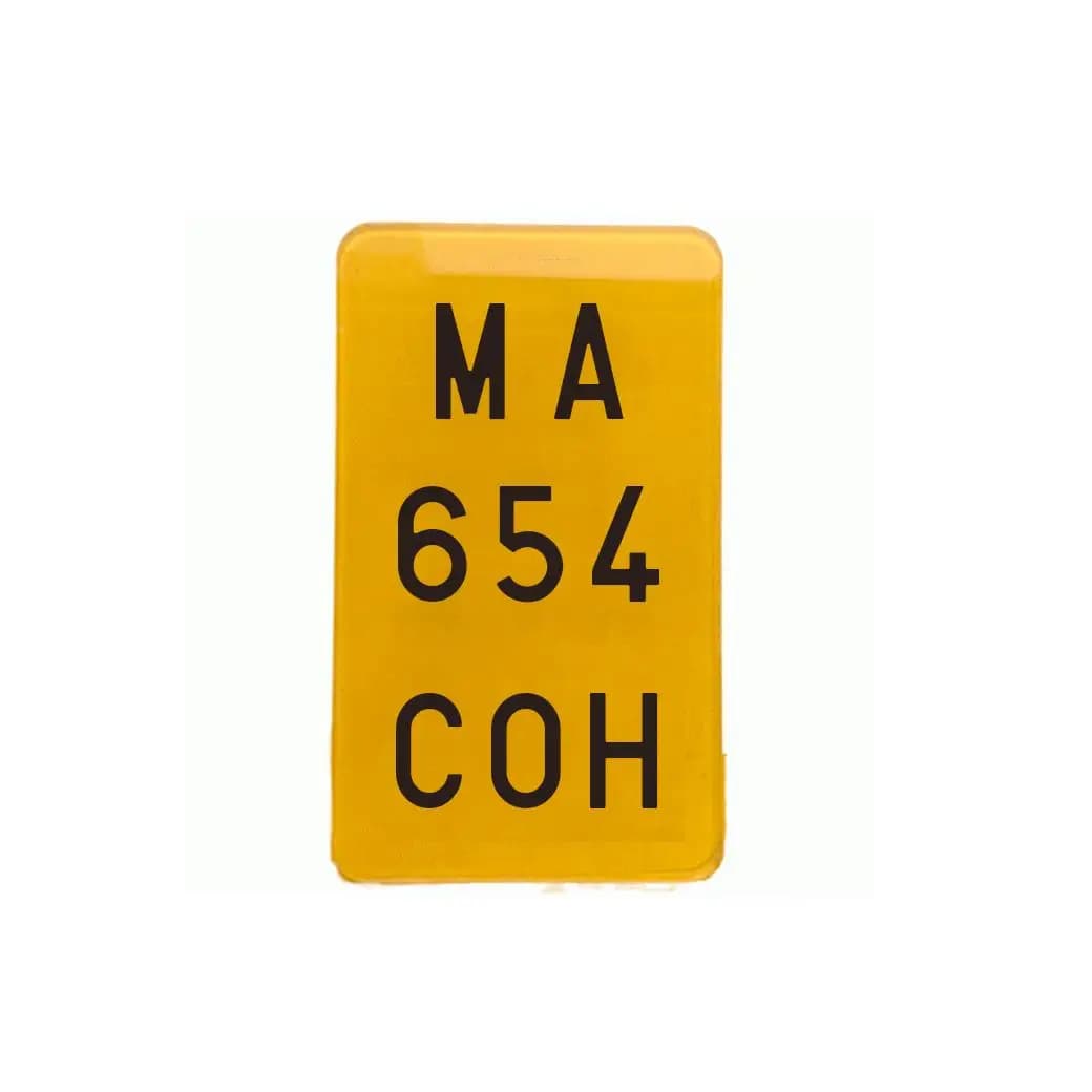 Matrícula Ciclomotor Acrílica 16,8x9,9 cm | Placa Resistente y Ligera | Fácil Instalación | Formato Estándar