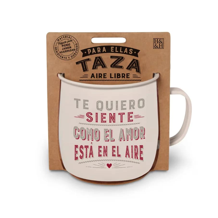 H&H Taza Personalizada History&Heraldry - Aire Libre, Melamina, Colores - Ideal para Picnic y Jardín