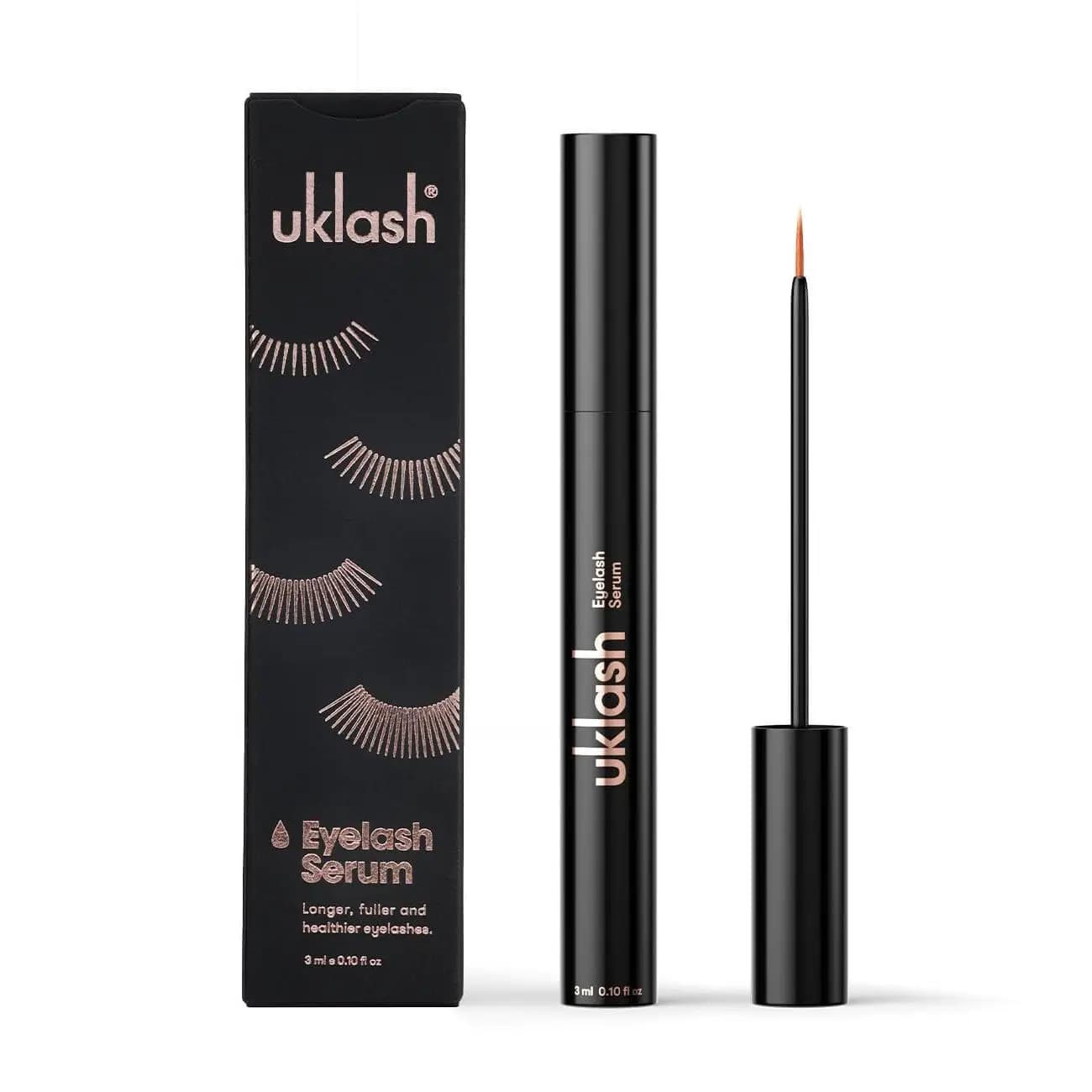 UKLASH Eyelash Sérum 3 ml Fortalecedor de pestañas con vitaminas, péptidos y aminoácidos.