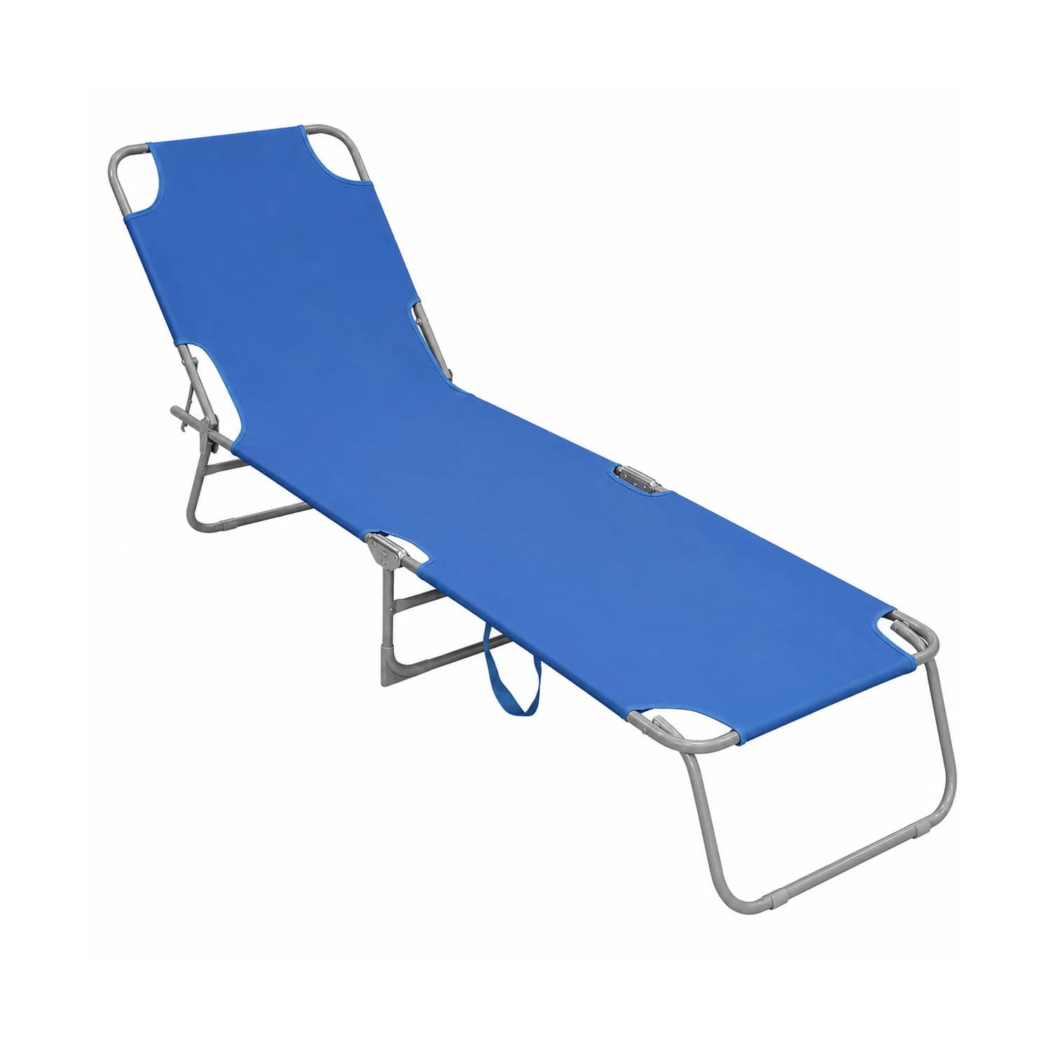 Life Basics Tumbona Plegable Reclinable 180°, Cama de Playa Multiposición con Estructura de Acero Resistente, Tela Oxford Duradera, Tumbona