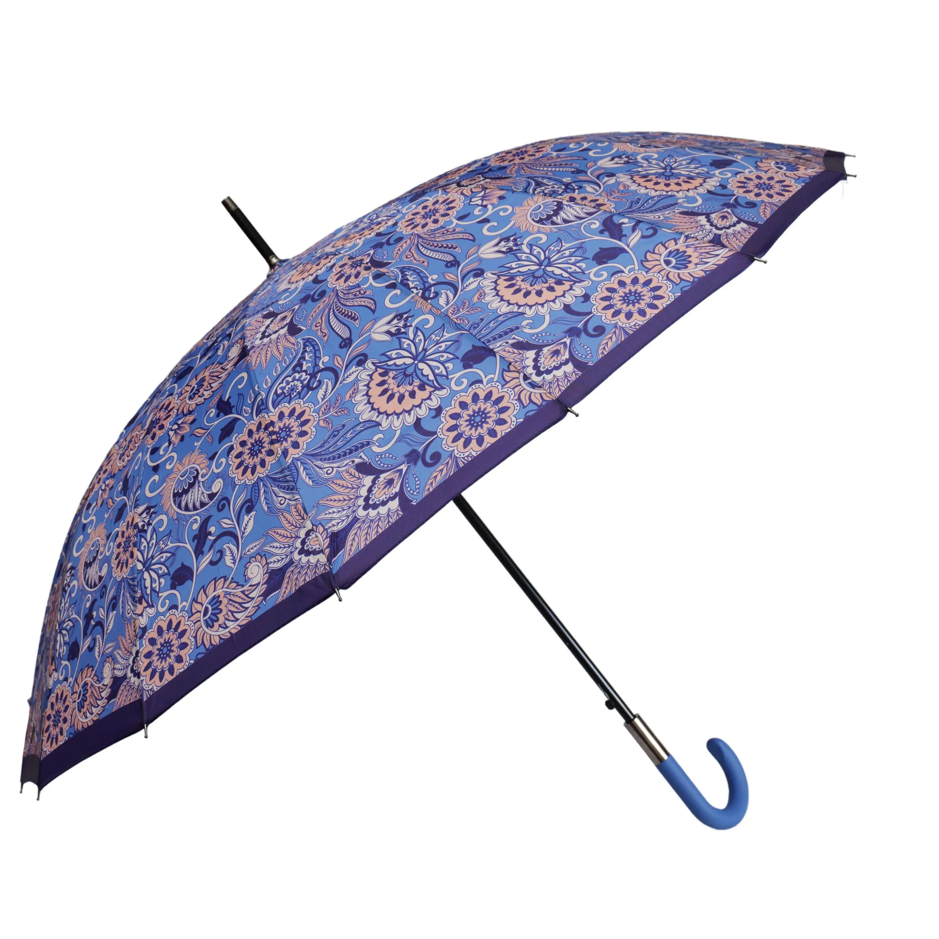 J.S ONDO PARAGUA LARGOS ANTIVIENTOS ESTAMPADOS Hombre Mujer Infantil , Paraguas Holográfico Automático Plegable, 16 Varillas Resiste Al Viento,