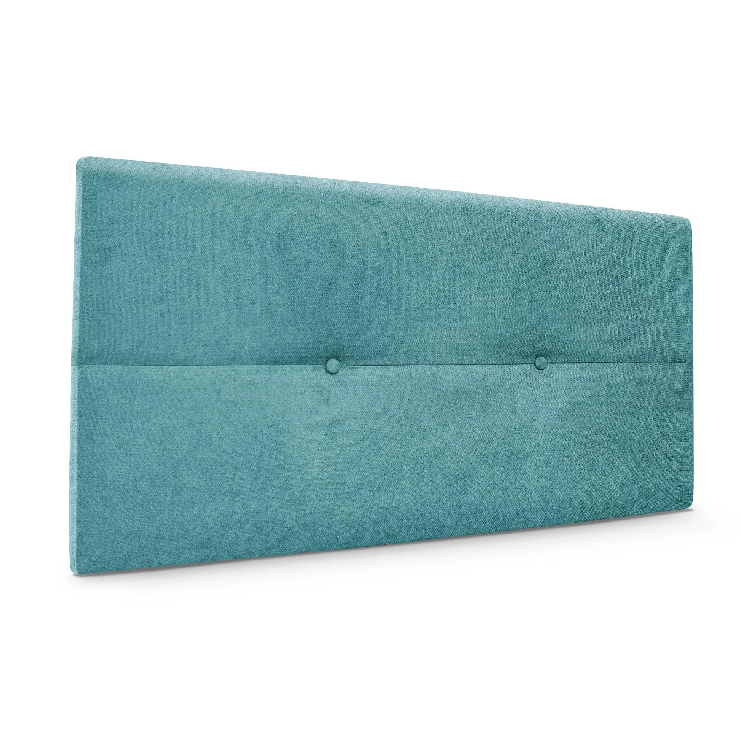 DHOME Cabecero de Polipiel o Tela AQUALINE Pro cabeceros Cabezal tapizado Cama Lujo (Turquesa Tela)