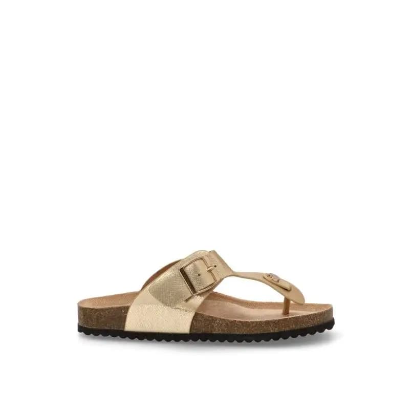 Sandalia Luna Collection - Mujer - Suela Plana - Modelo N1ay-1618 - Color Oro