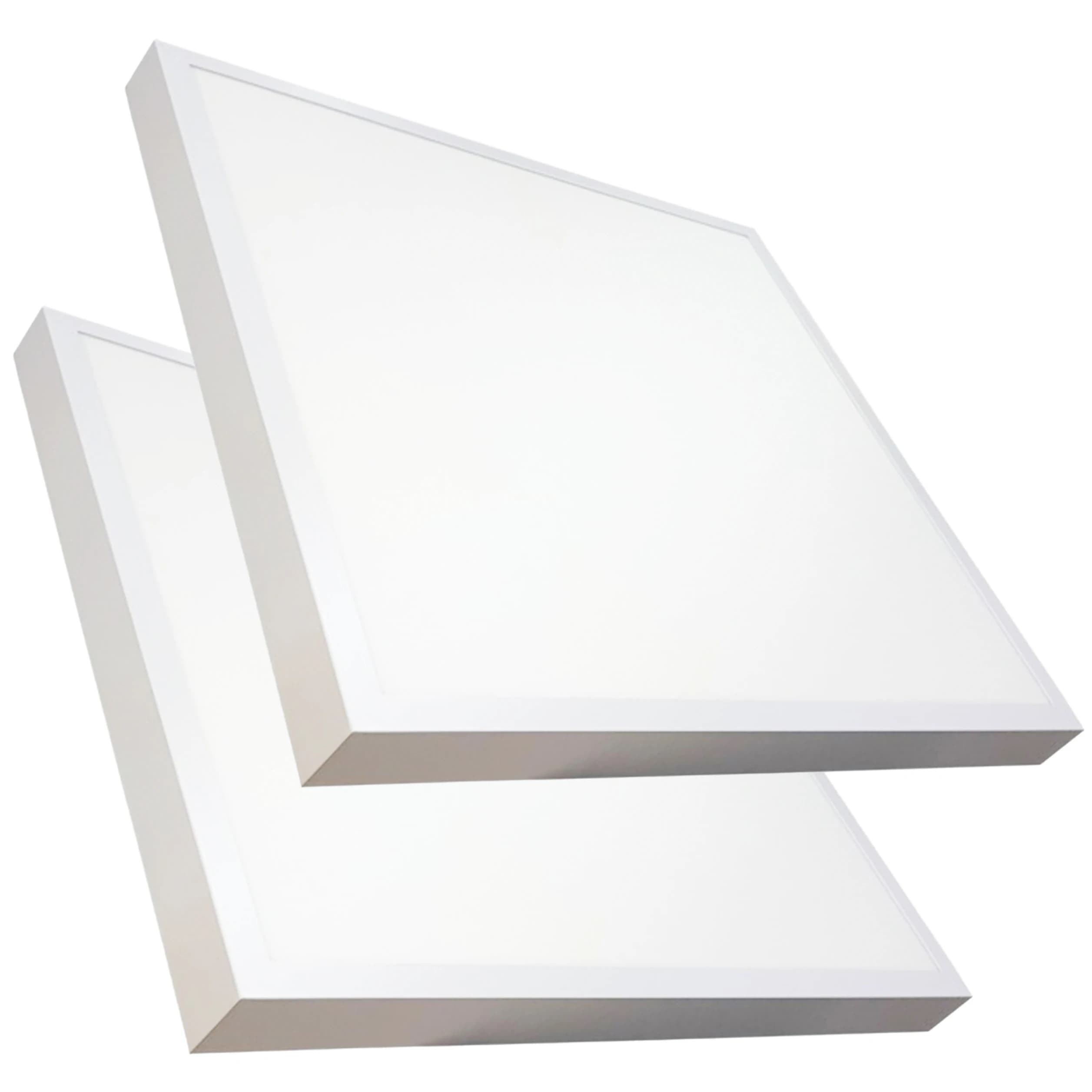 LED ATOMANT Plafón LED Cuadrado Panel Superficie 60x60cm, 48W, CCT (Selector de Color Blanco Cálido, Neutro y Frío), 5500 lúmenes, Driver