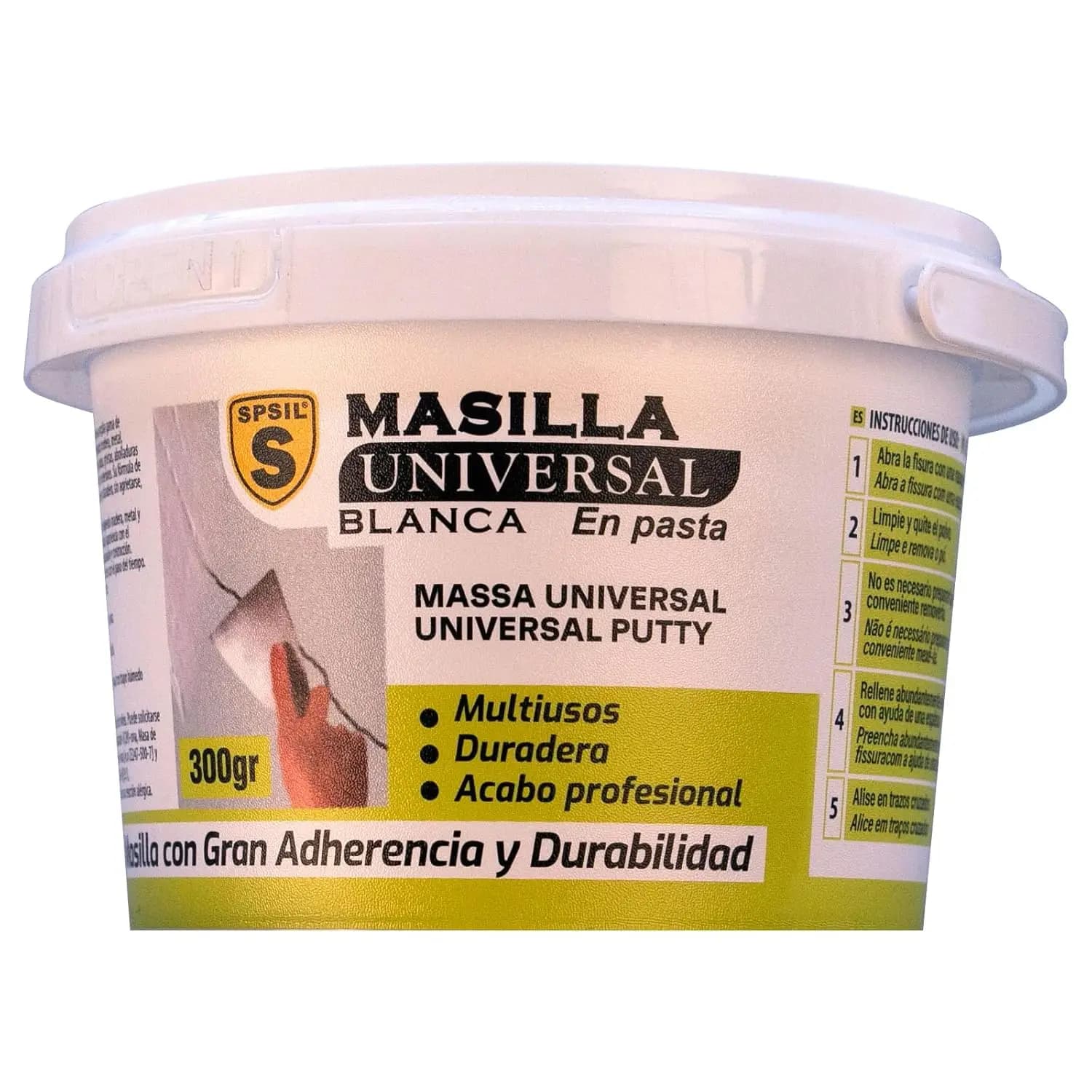 Pack 2 Unidades Masilla Tapagrietas (700g o 350g), Masilla Universal Blanca 300g o Renovador de Juntas 300g – Lista al Uso – Alta Adherencia –