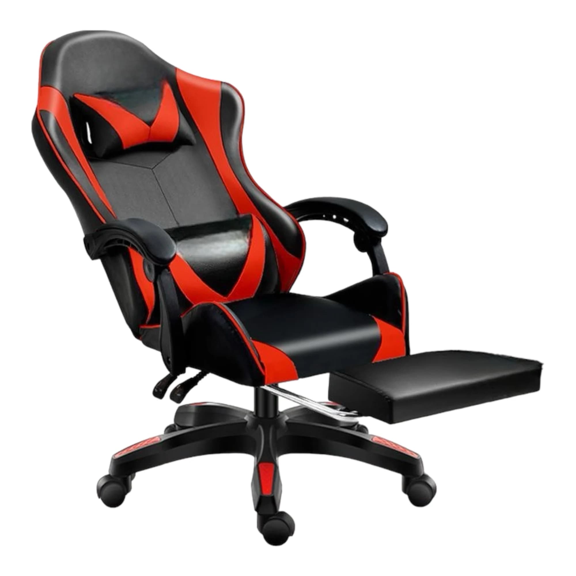 Silla Gaming para Escritorio, Oficina y Juegos Online Giratoria. Silla Cómoda de Altura Ajustable para Gaming ergonómica, de piel sintética.Silla