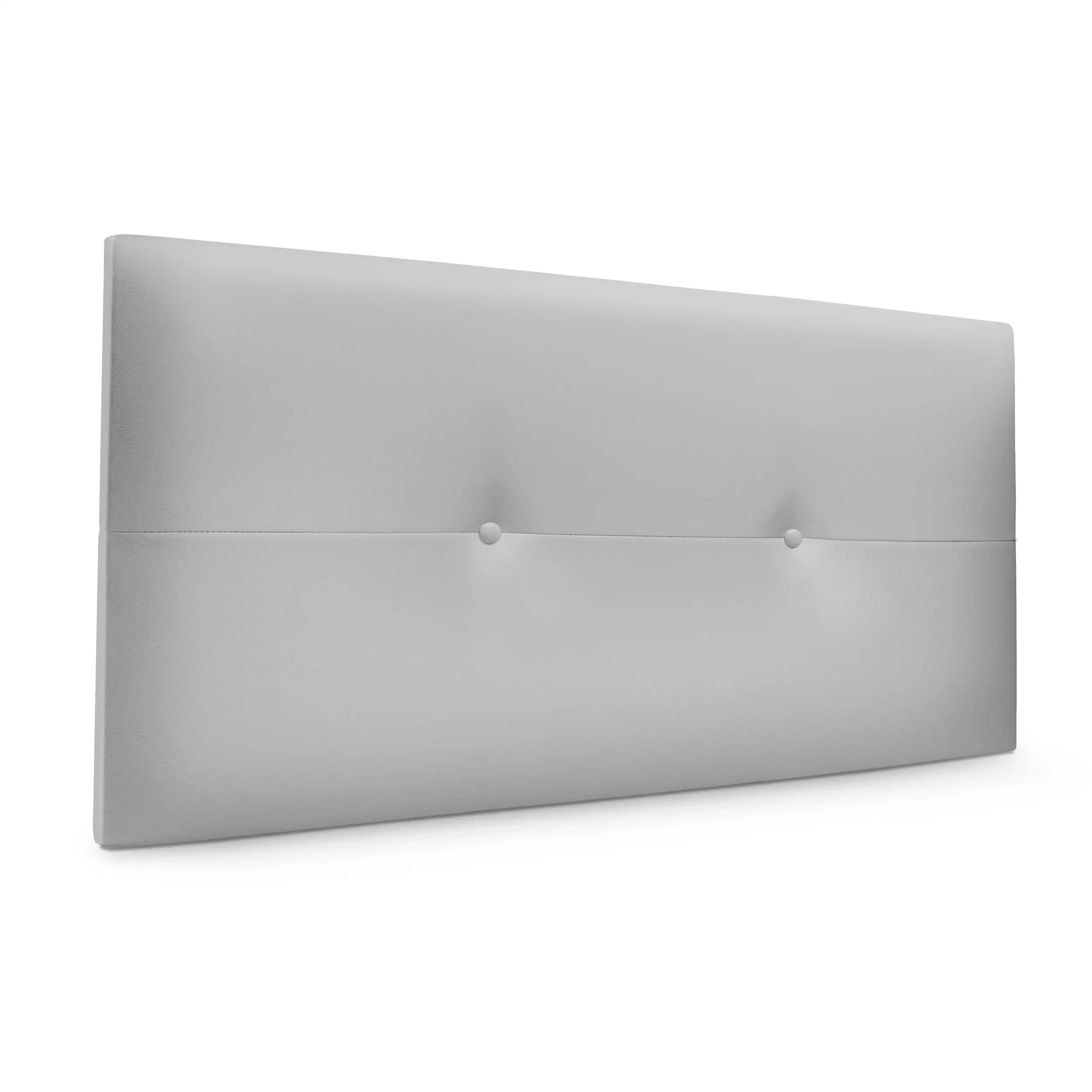 DHOME Cabecero de Polipiel o Tela AQUALINE Pro cabeceros Cabezal tapizado Cama Lujo (Gris Claro Polipiel)
